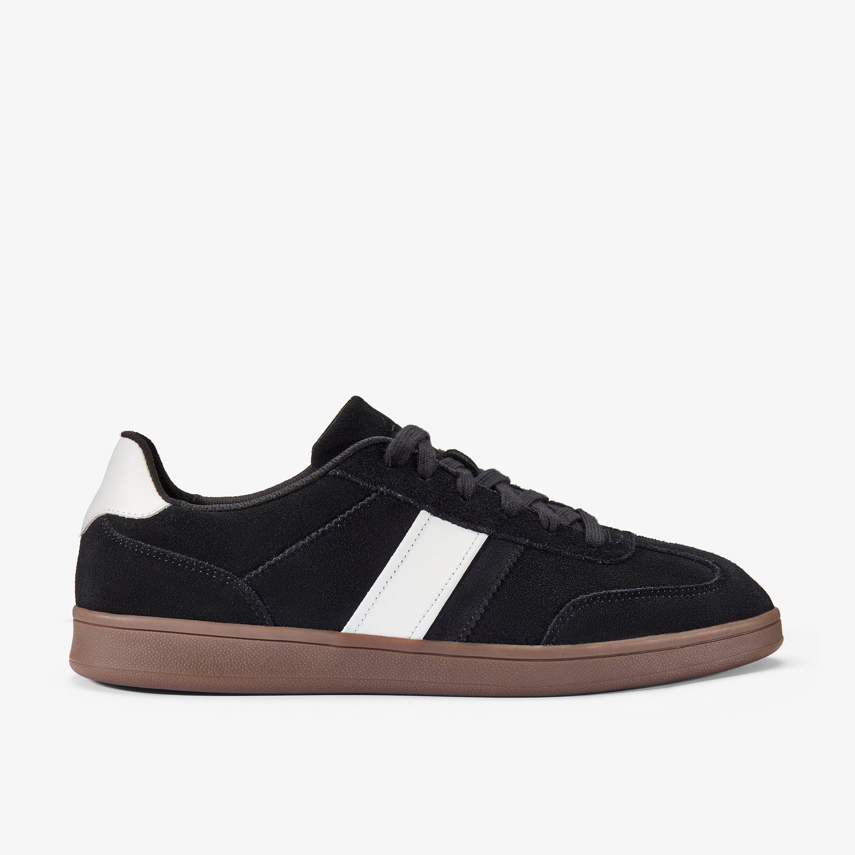 Seco Speed Black Suede Trainers Lace Up, view 1 of 6