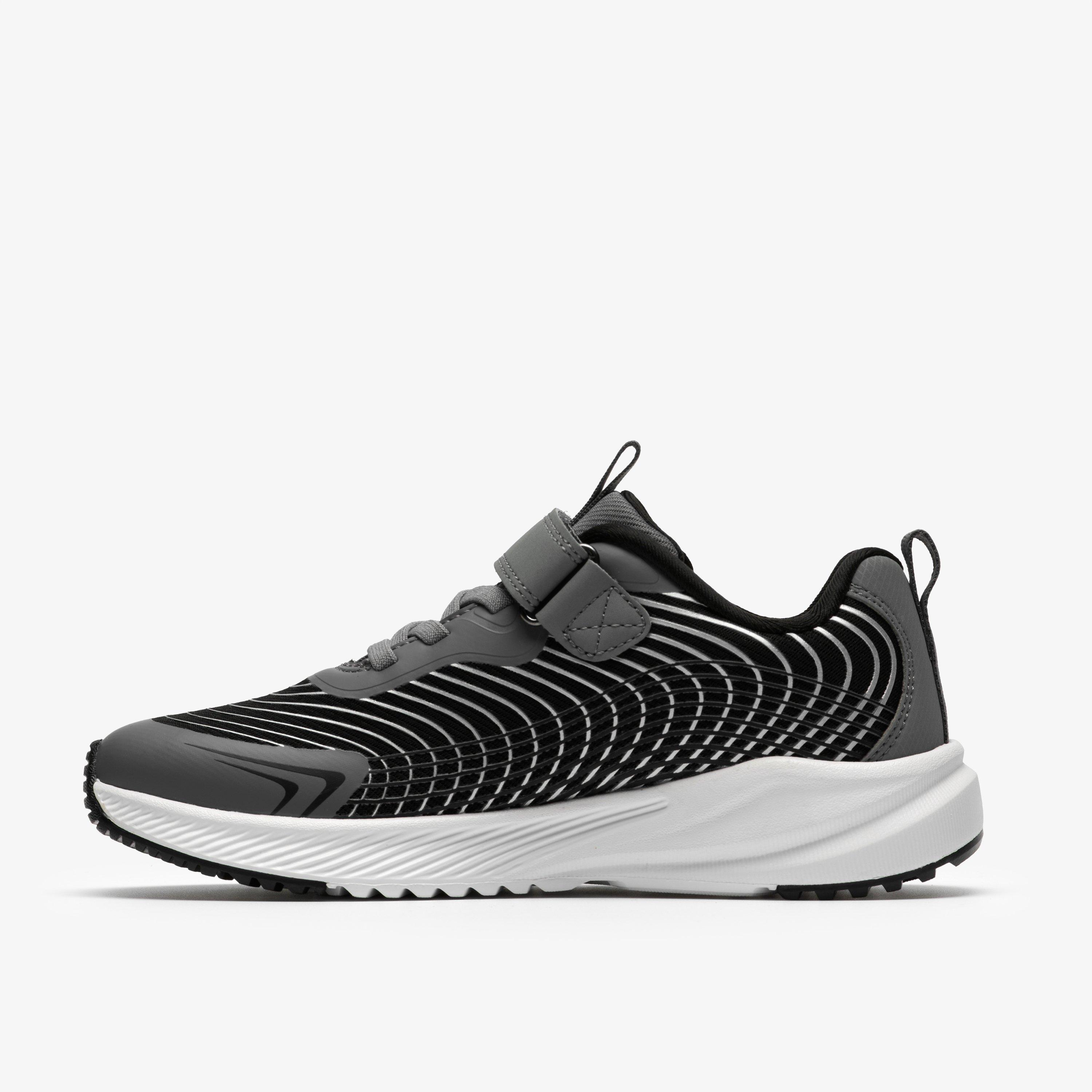 Deyes Dash Kid Black/Grey Trainers, view 2 of 6