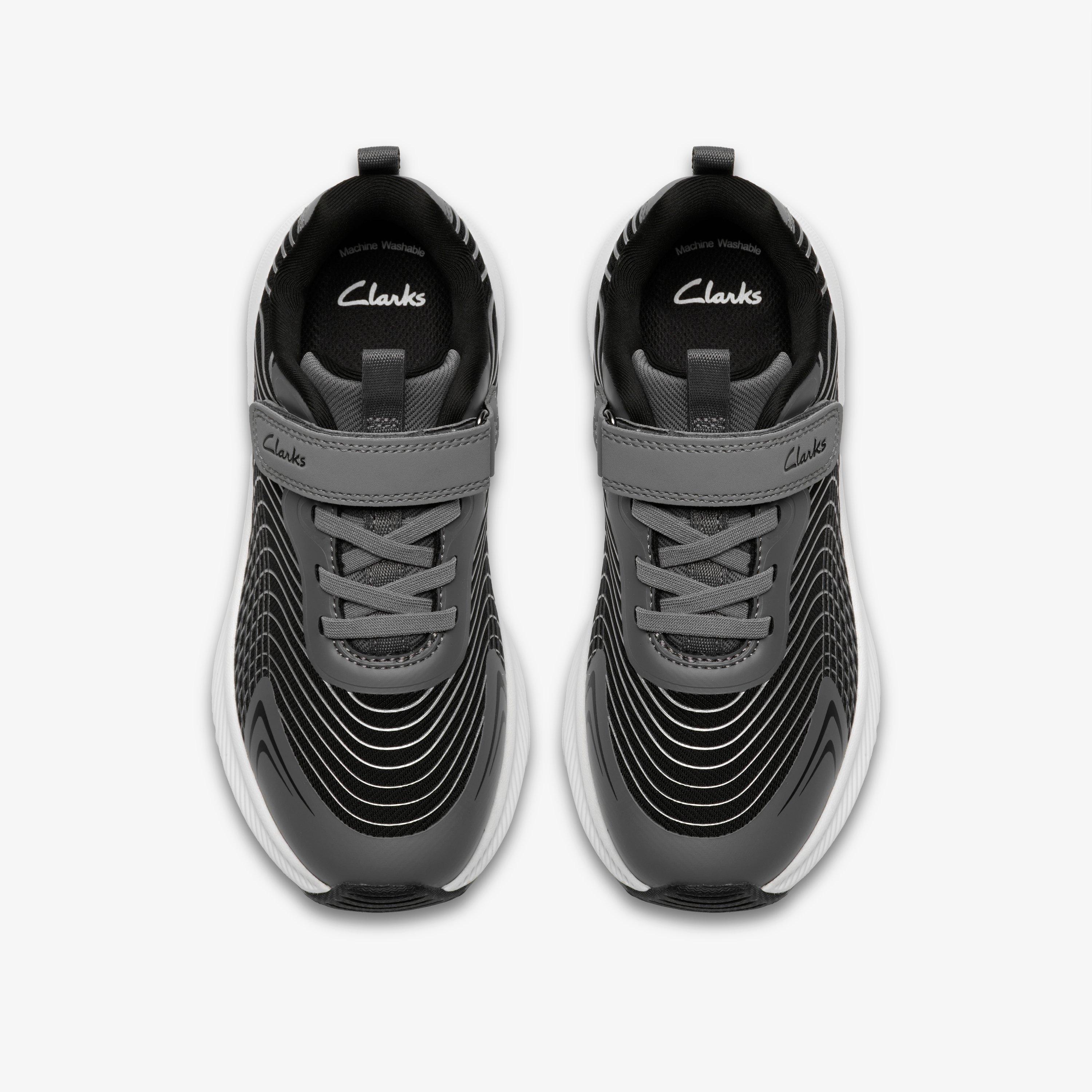 Deyes Dash Kid Black/Grey Trainers, view 6 of 6