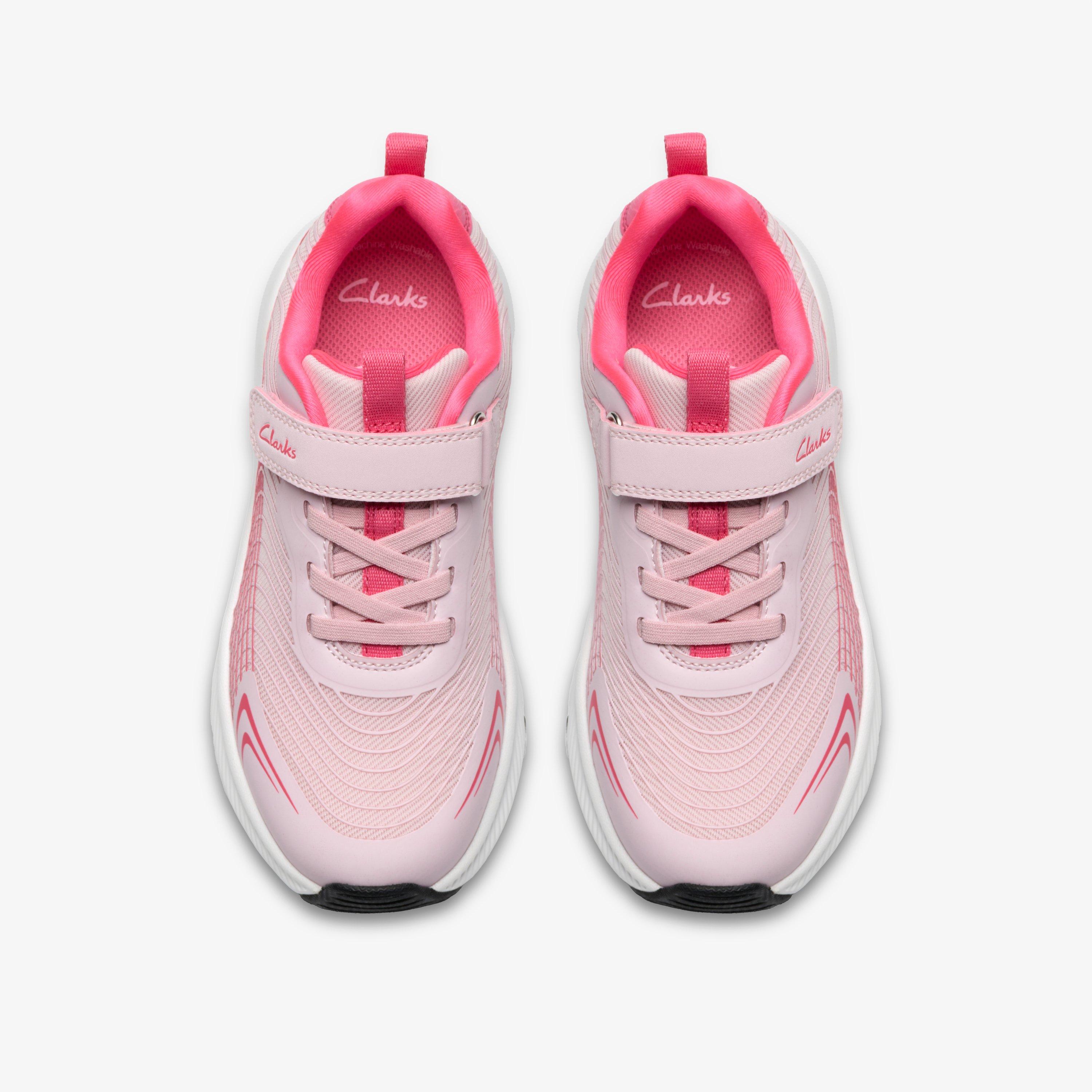 Deyes Dash Kid Pink Combination Trainers, view 6 of 6