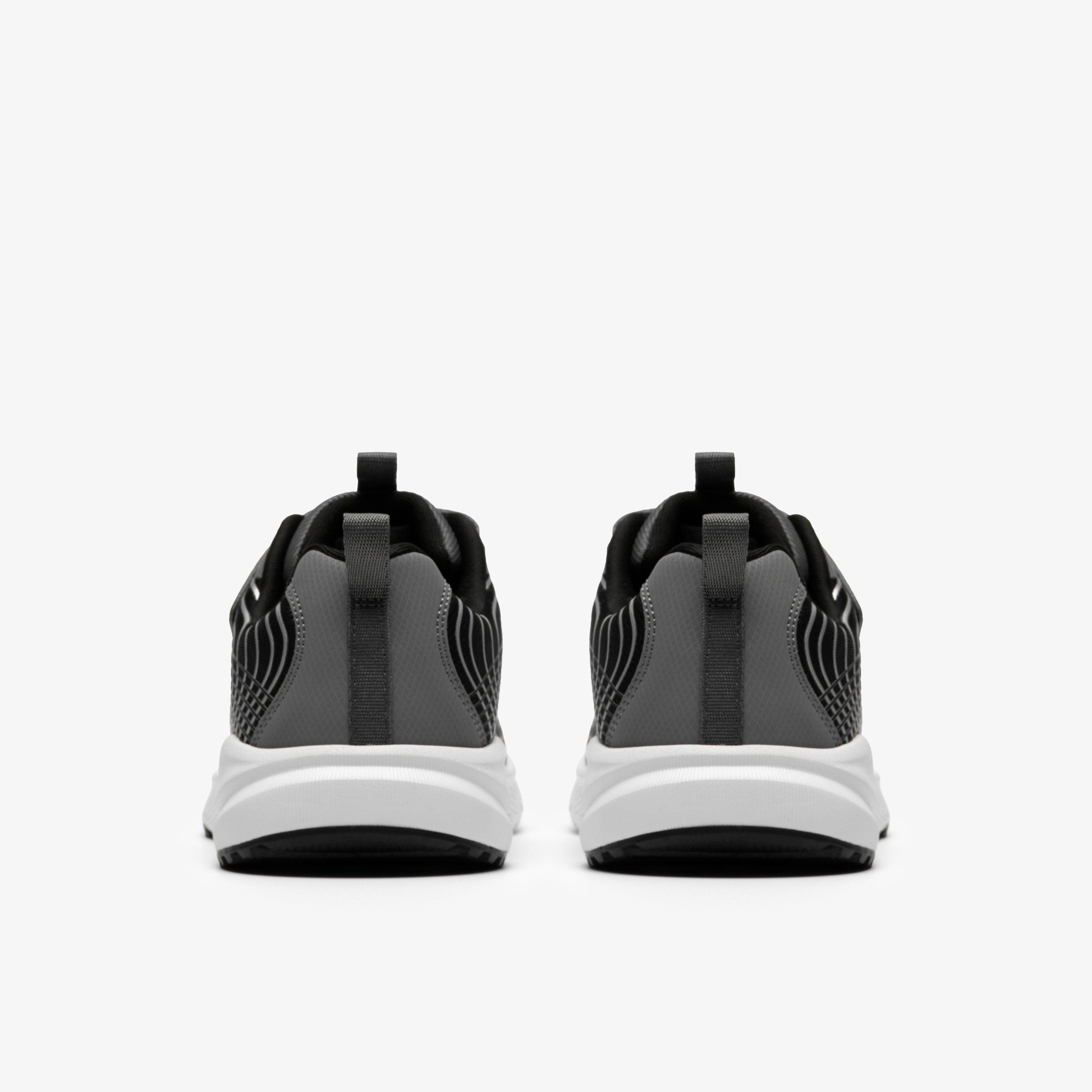 Deyes Dash Youth Black/Grey Trainers, view 5 of 6