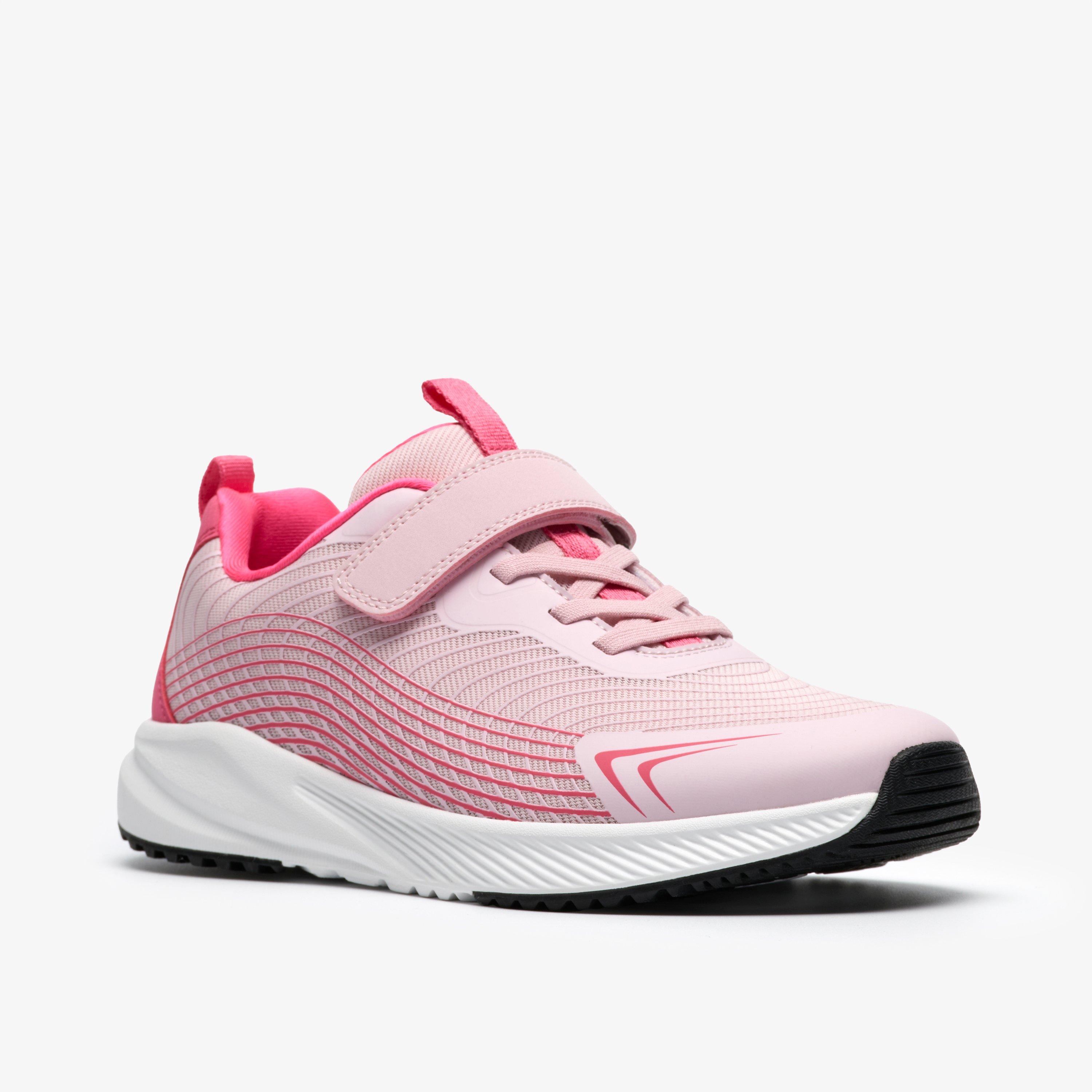 Deyes Dash Youth Pink Combination Trainers, view 4 of 6