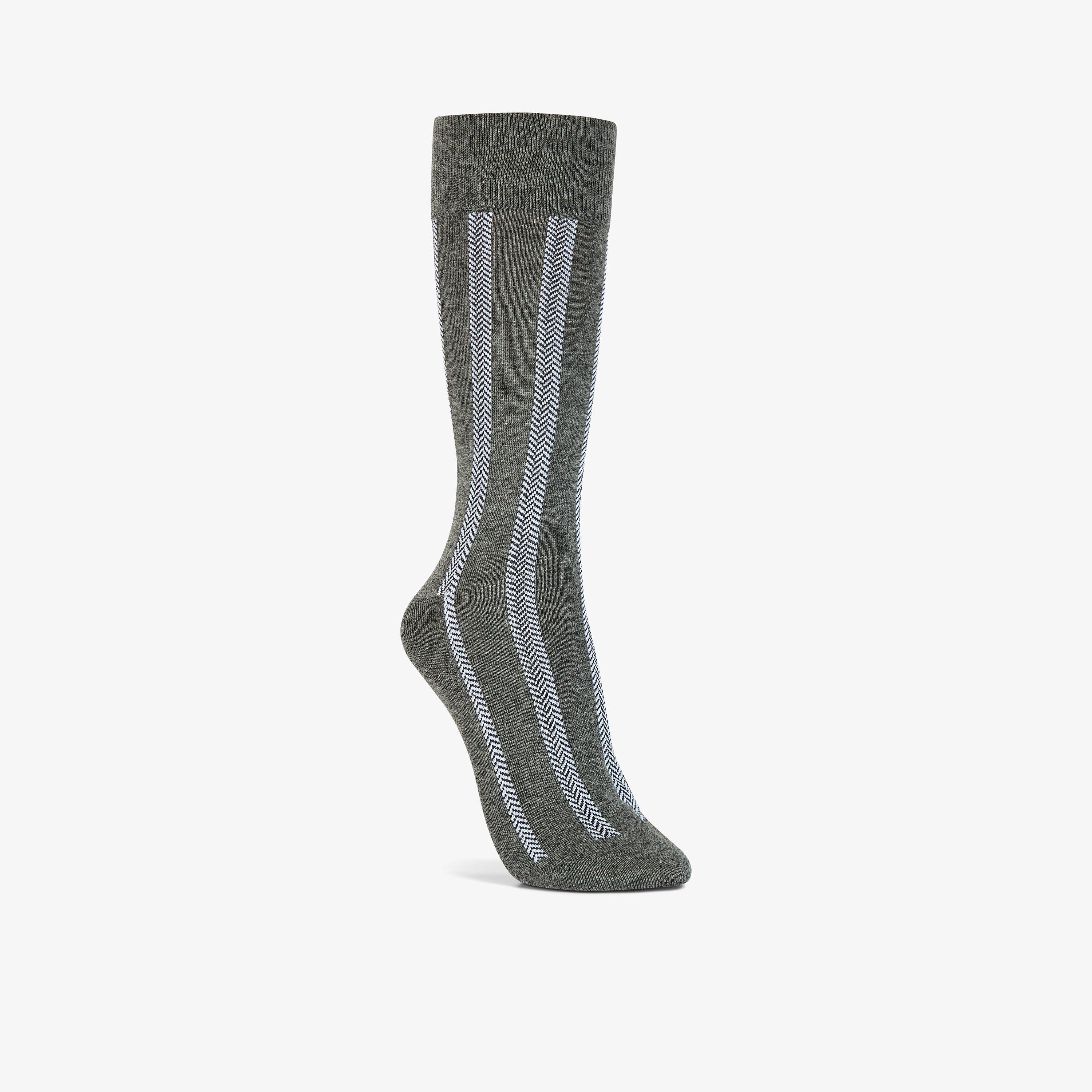 Clarks Vertical Zigzag Crew In Gray
