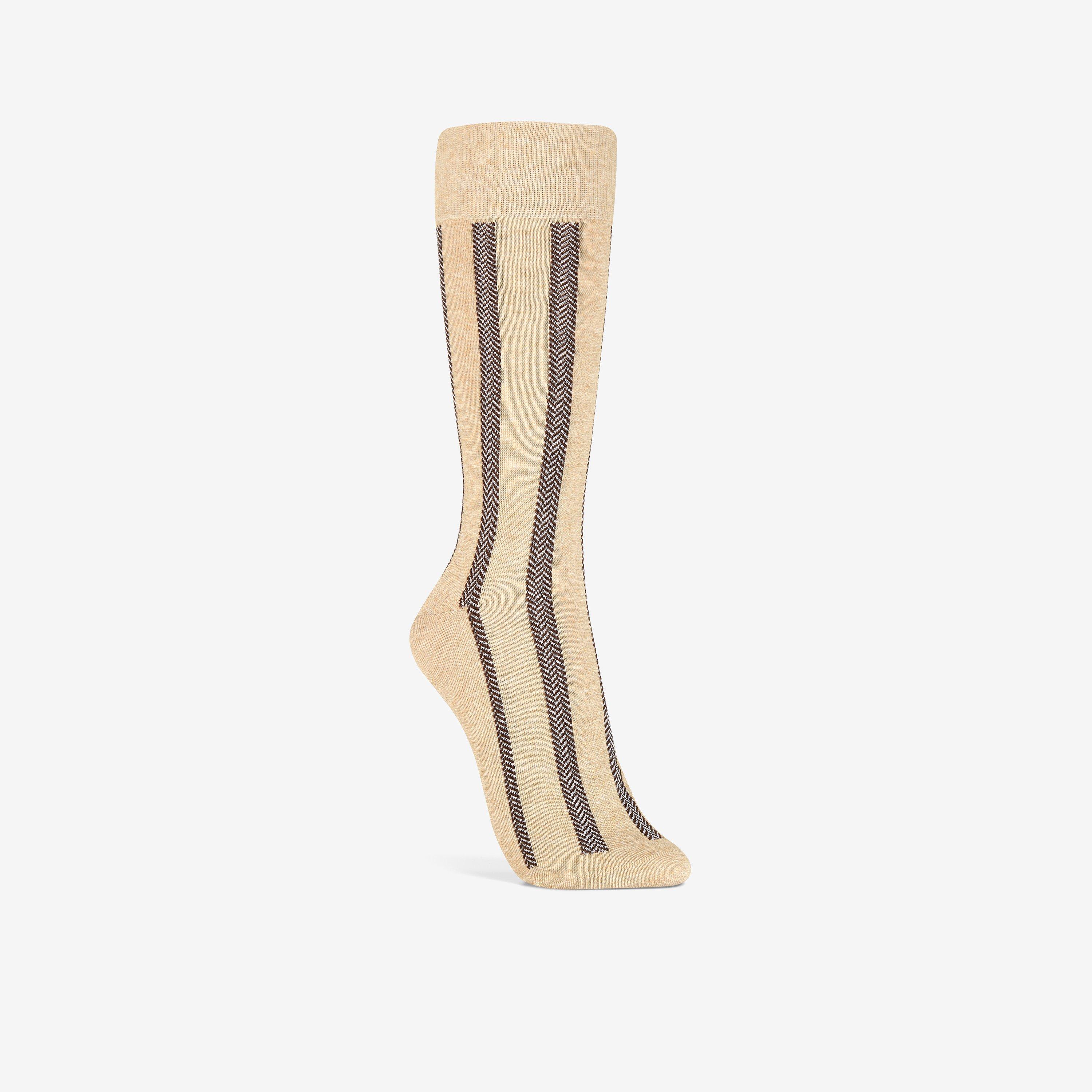 Clarks Vertical Zigzag Crew In Neutral