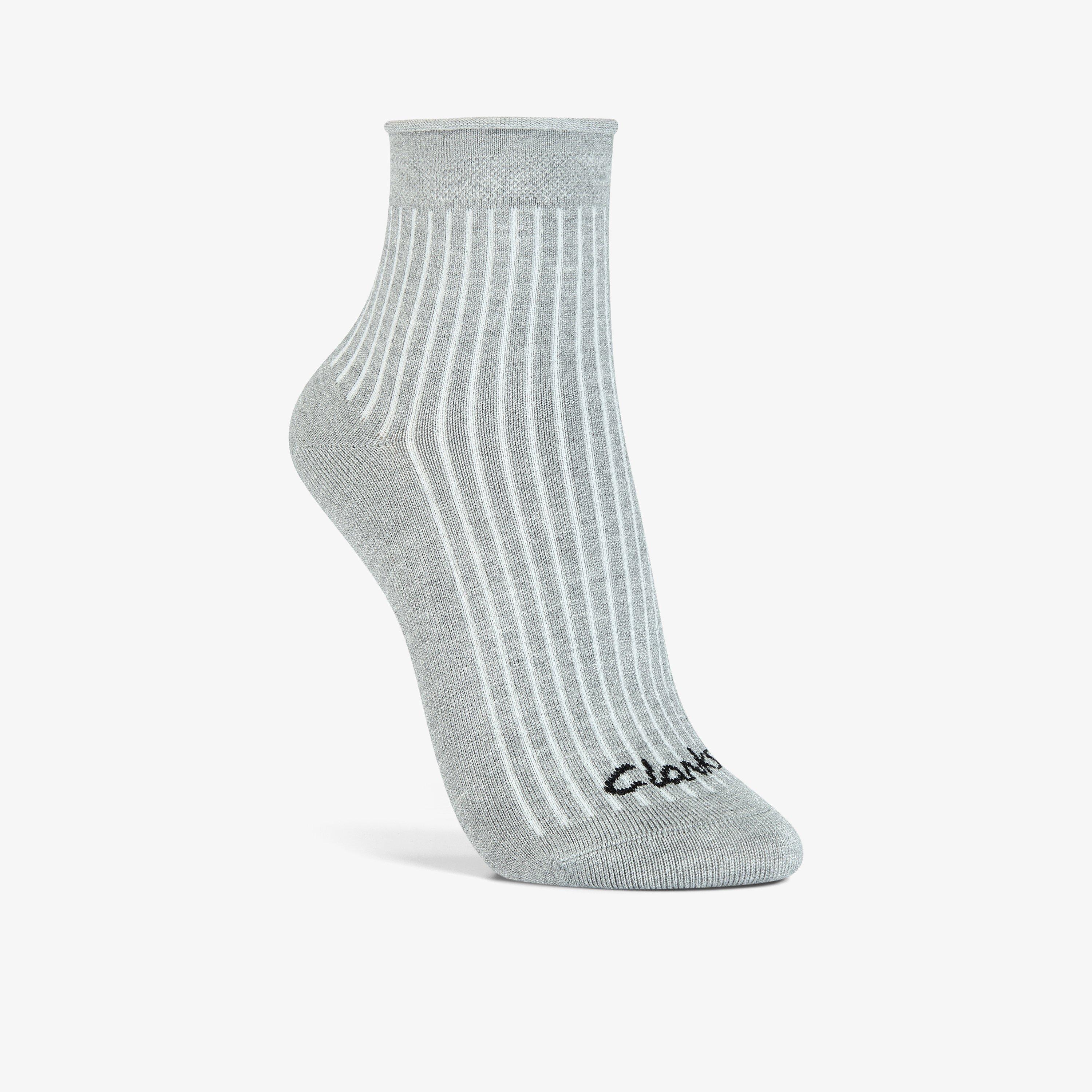 Clarks Rib Roll Top In Gray