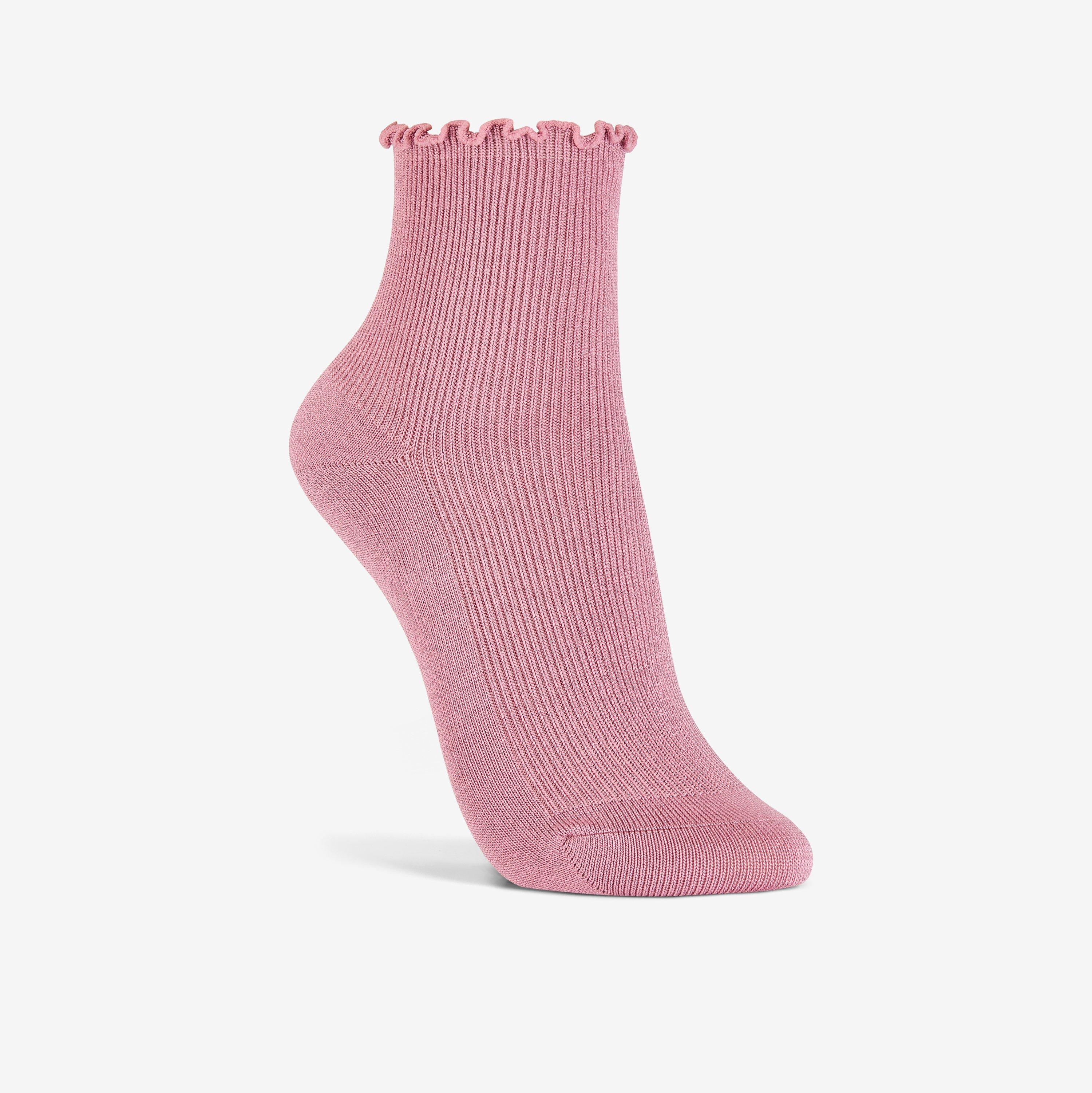 Clarks Rosewelt Crew Sock In Pink