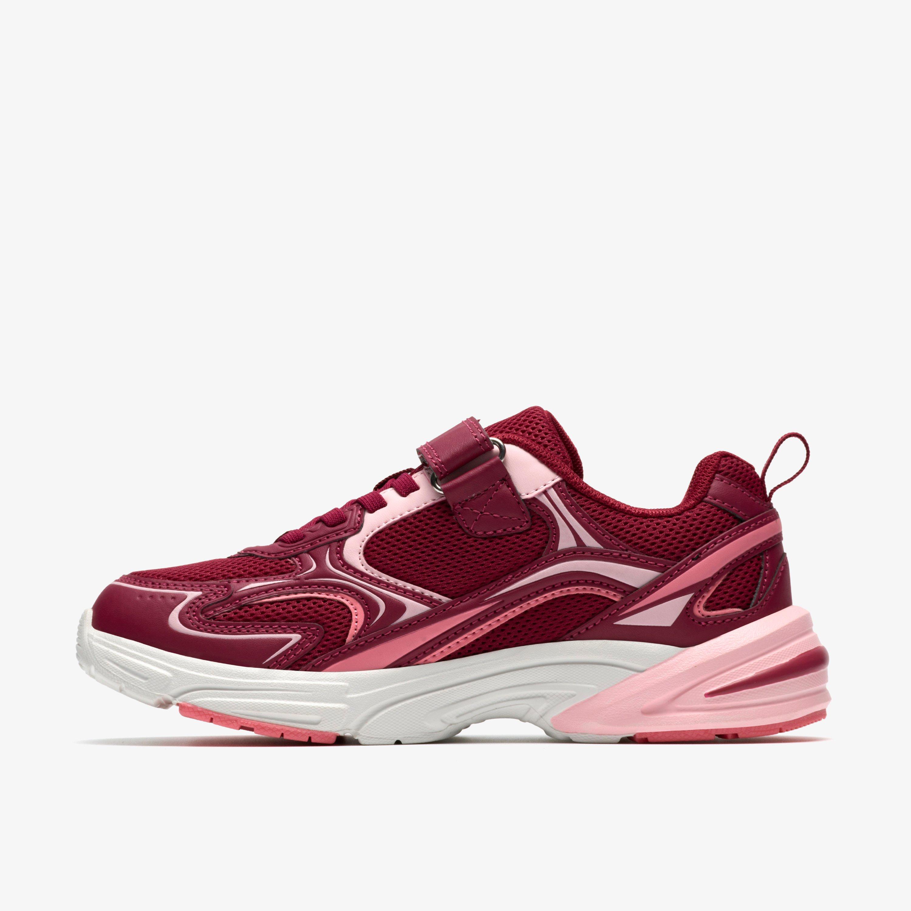 Crafton Move Kid Pink Combination Synthetic Trainers, view 2 of 6