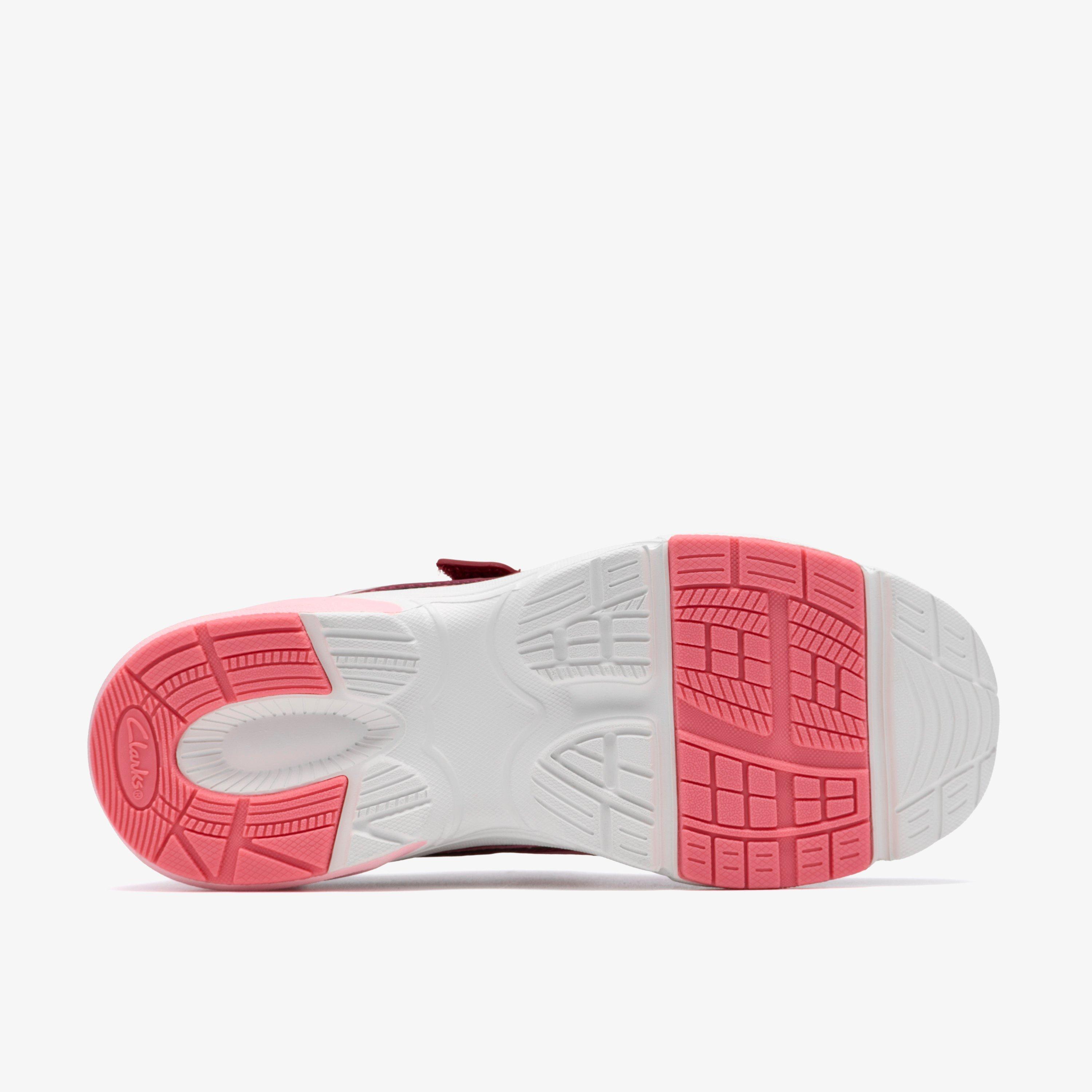Crafton Move Kid Pink Combination Synthetic Trainers, view 3 of 6