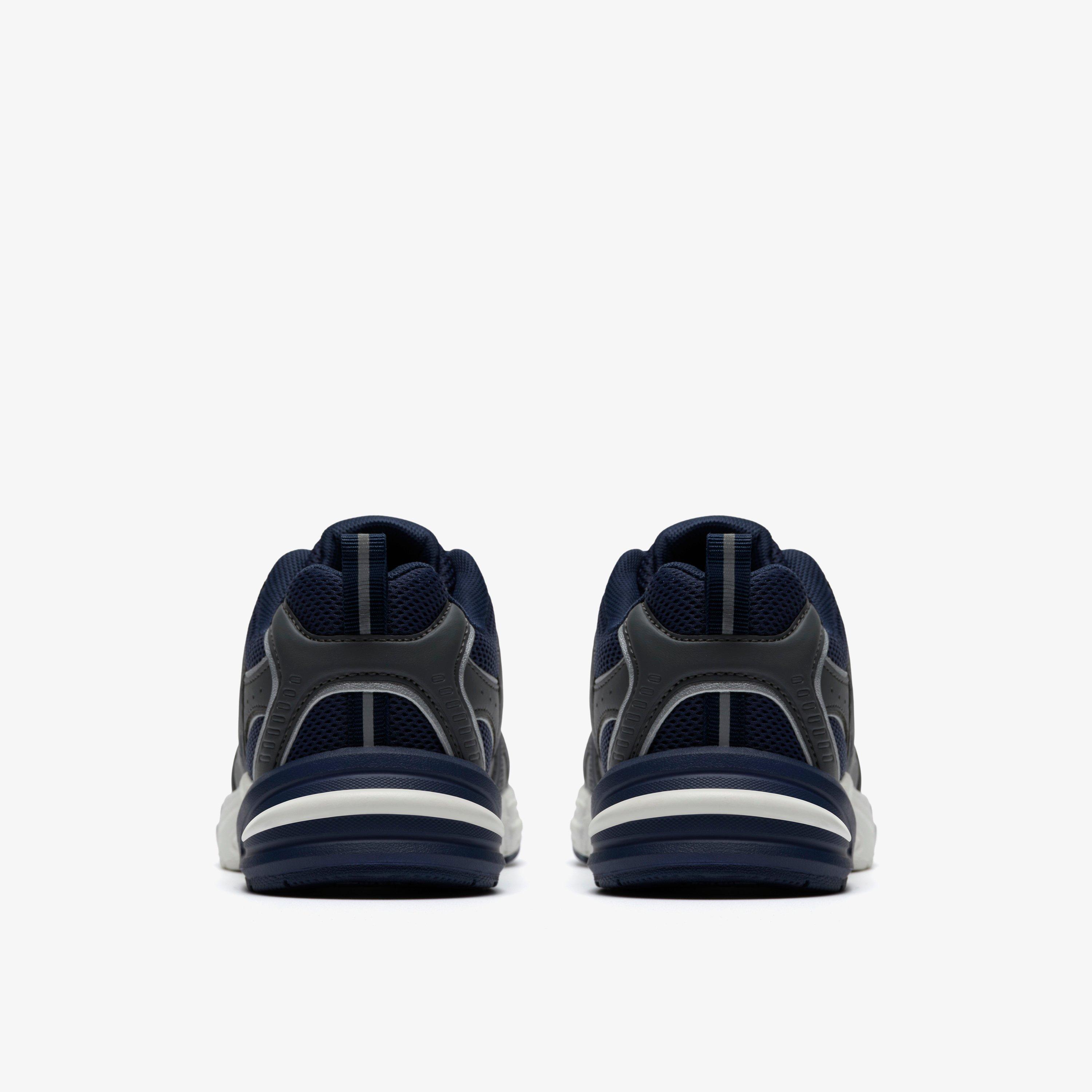 Crafton Move Older Navy Combination Synthetic Trainers, view 5 of 6