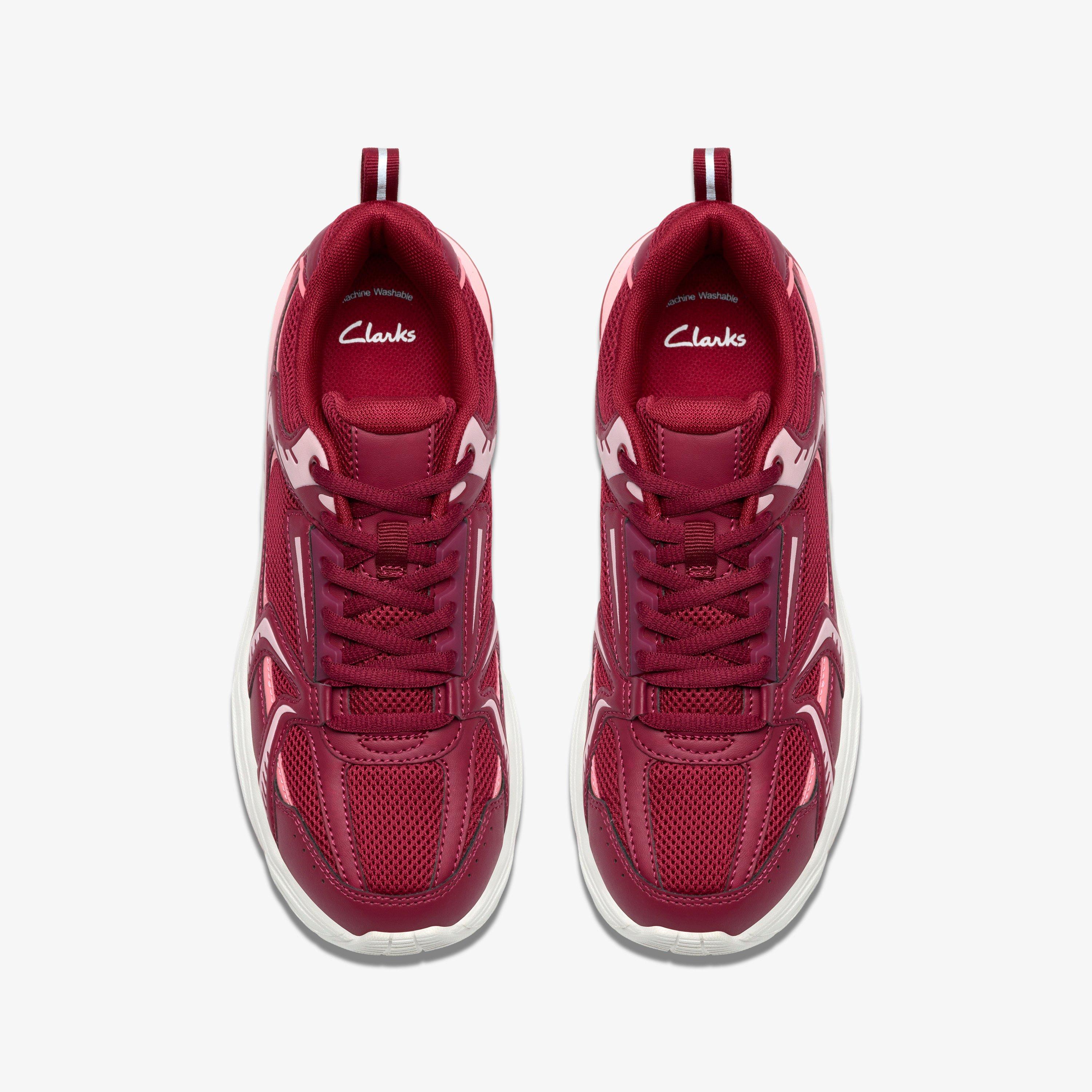 Crafton Move Older Pink Combination Synthetic Trainers, view 6 of 6