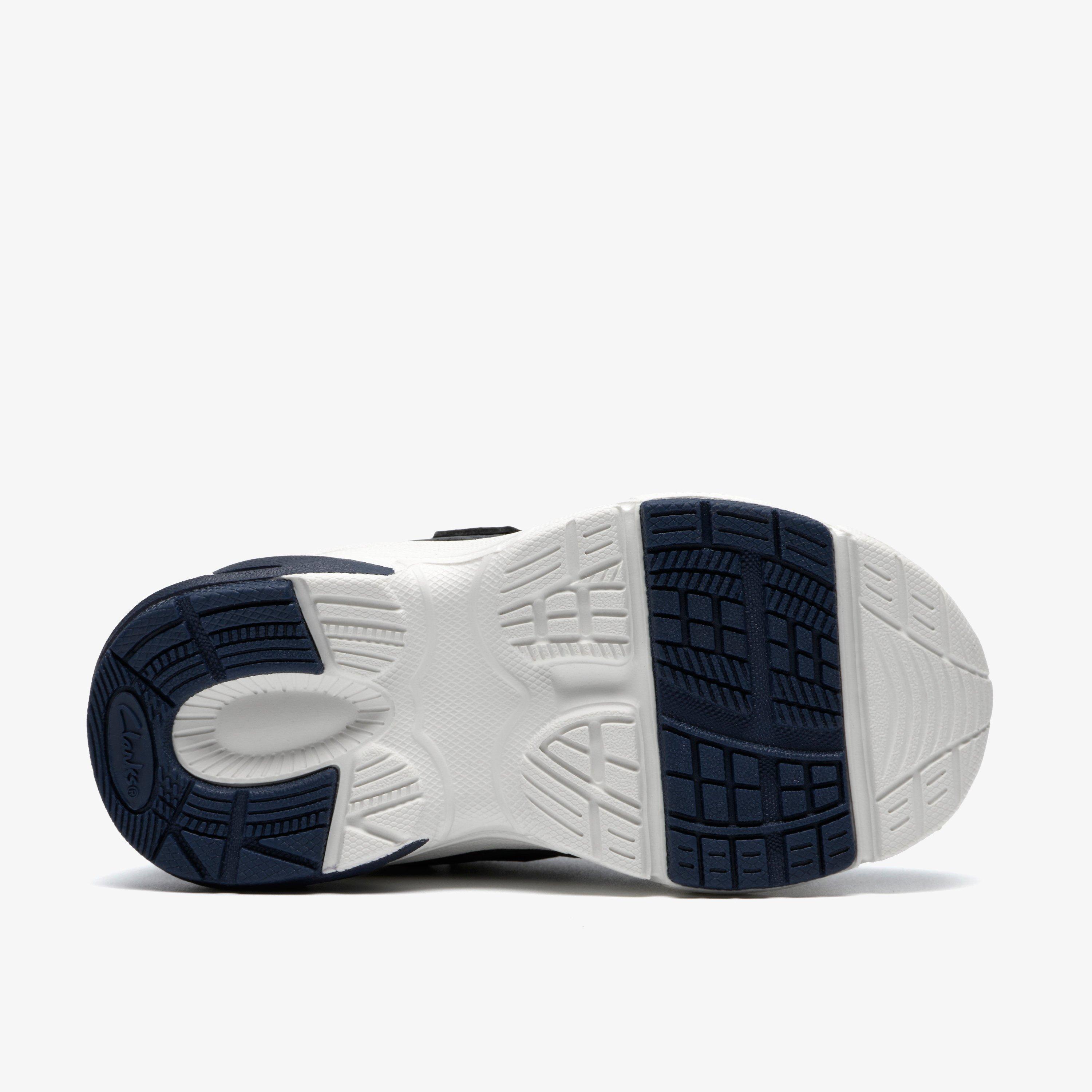 Crafton Move Toddler Navy Combination Synthetic Trainers, view 3 of 6