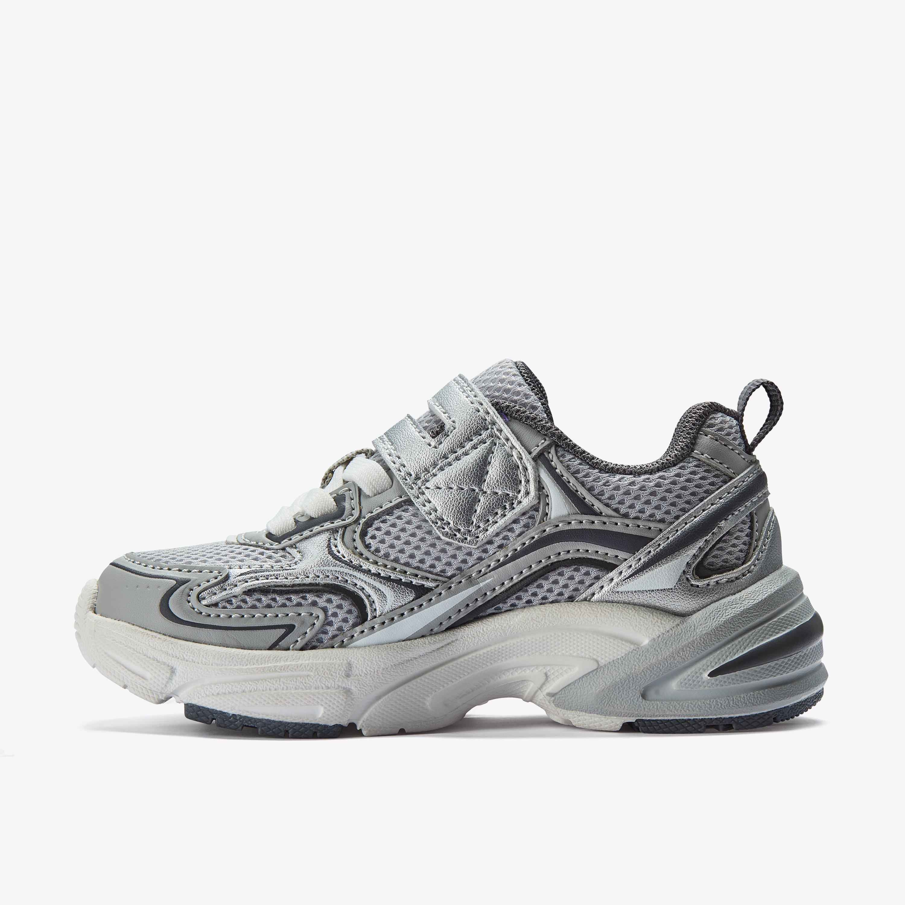Crafton Move Toddler Grey Combination Trainers, view 2 of 6