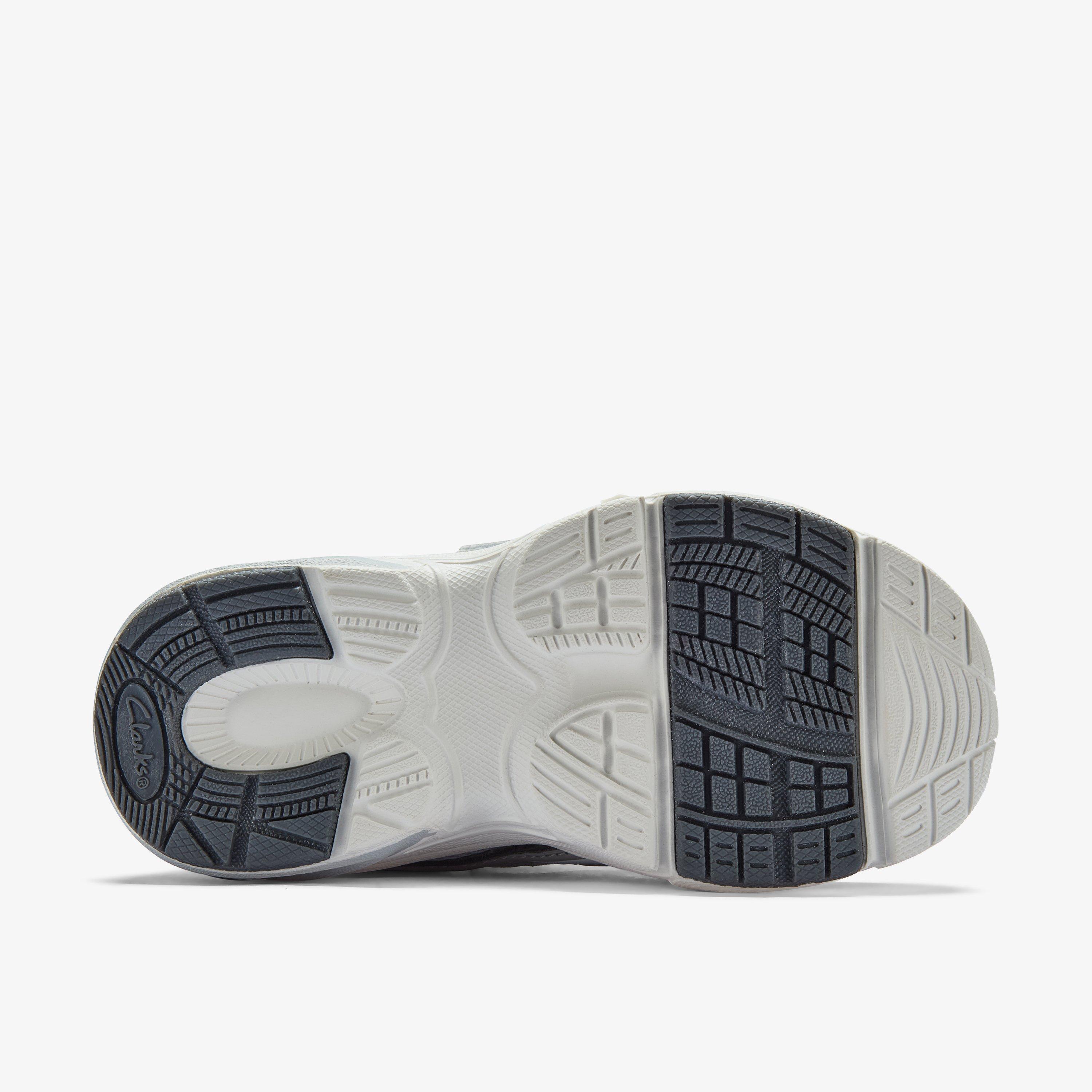 Crafton Move Toddler Grey Combination Trainers, view 3 of 6