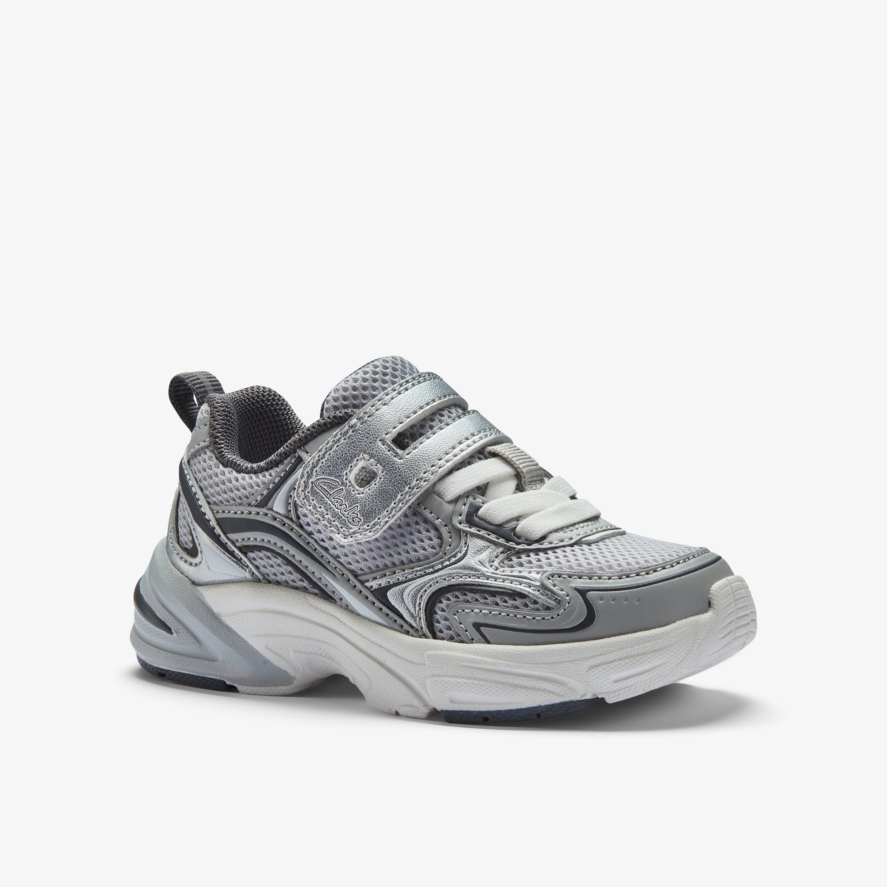 Crafton Move Toddler Grey Combination Trainers, view 5 of 6