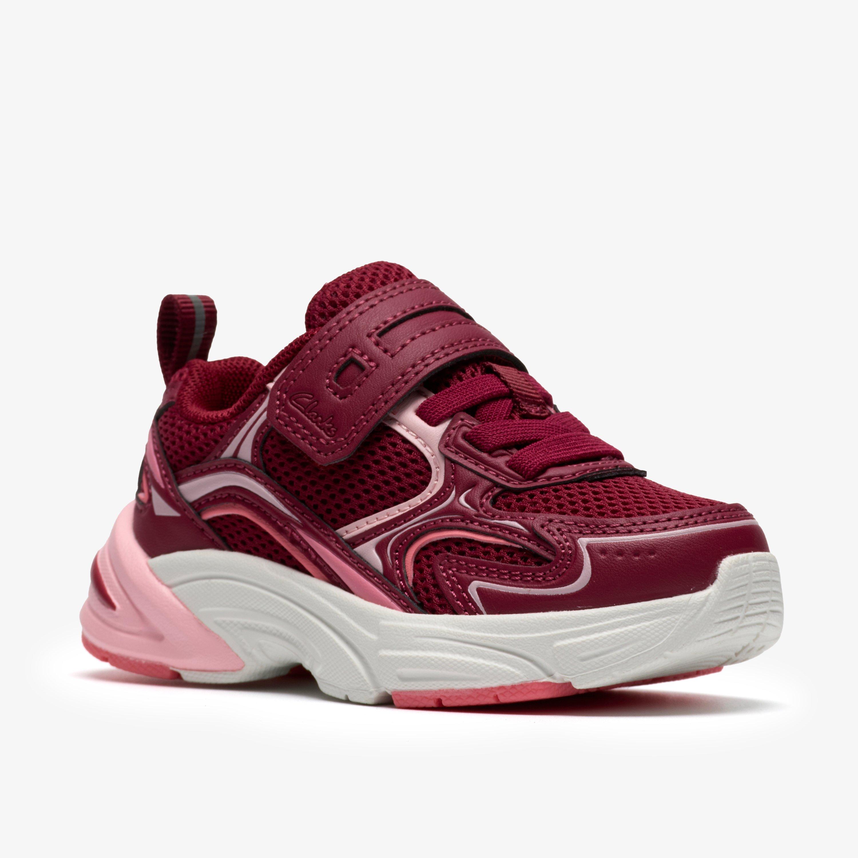 Crafton Move Toddler Pink Combination Synthetic Trainers, view 4 of 6
