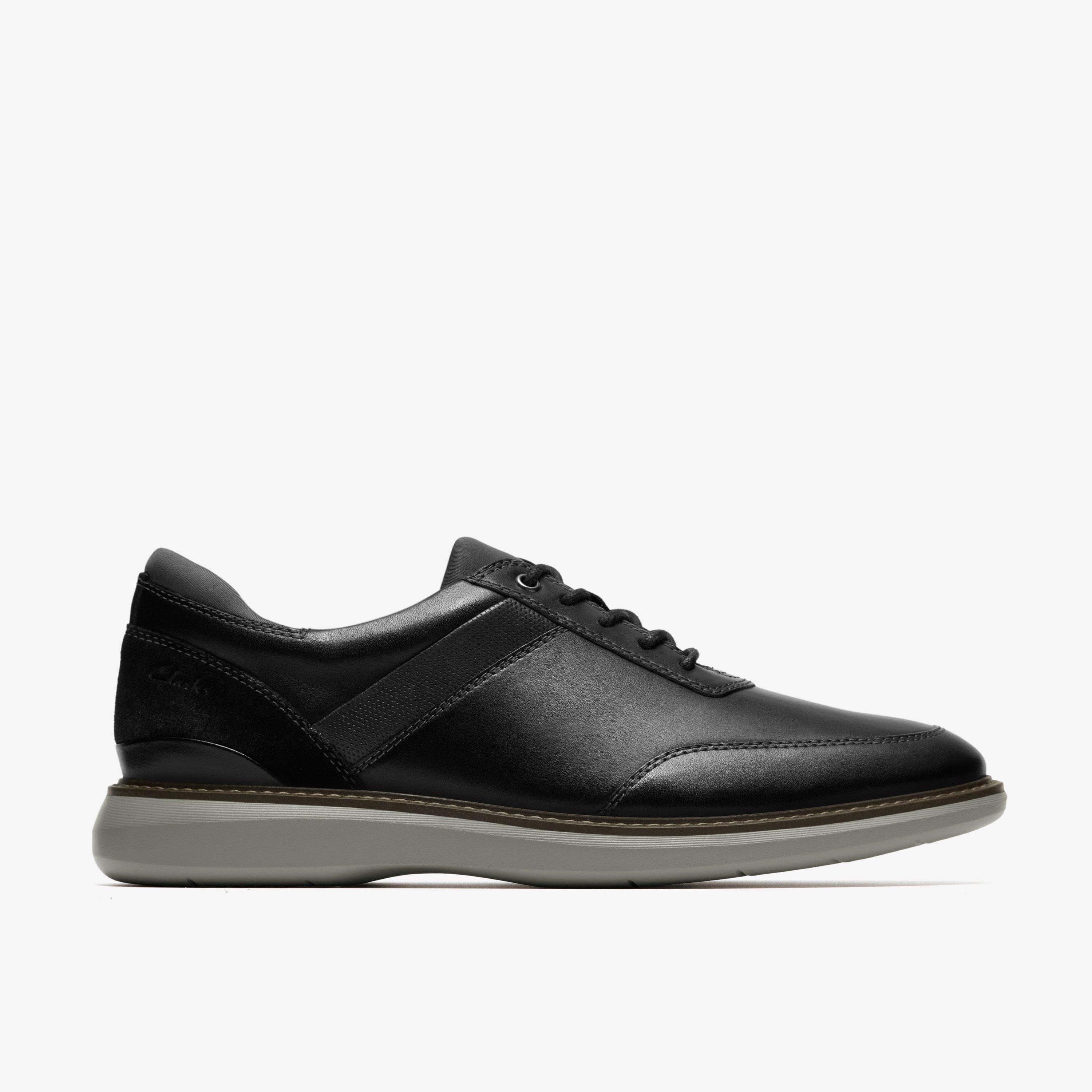 Brantin Style Black Leather Oxfords, view 1 of 6