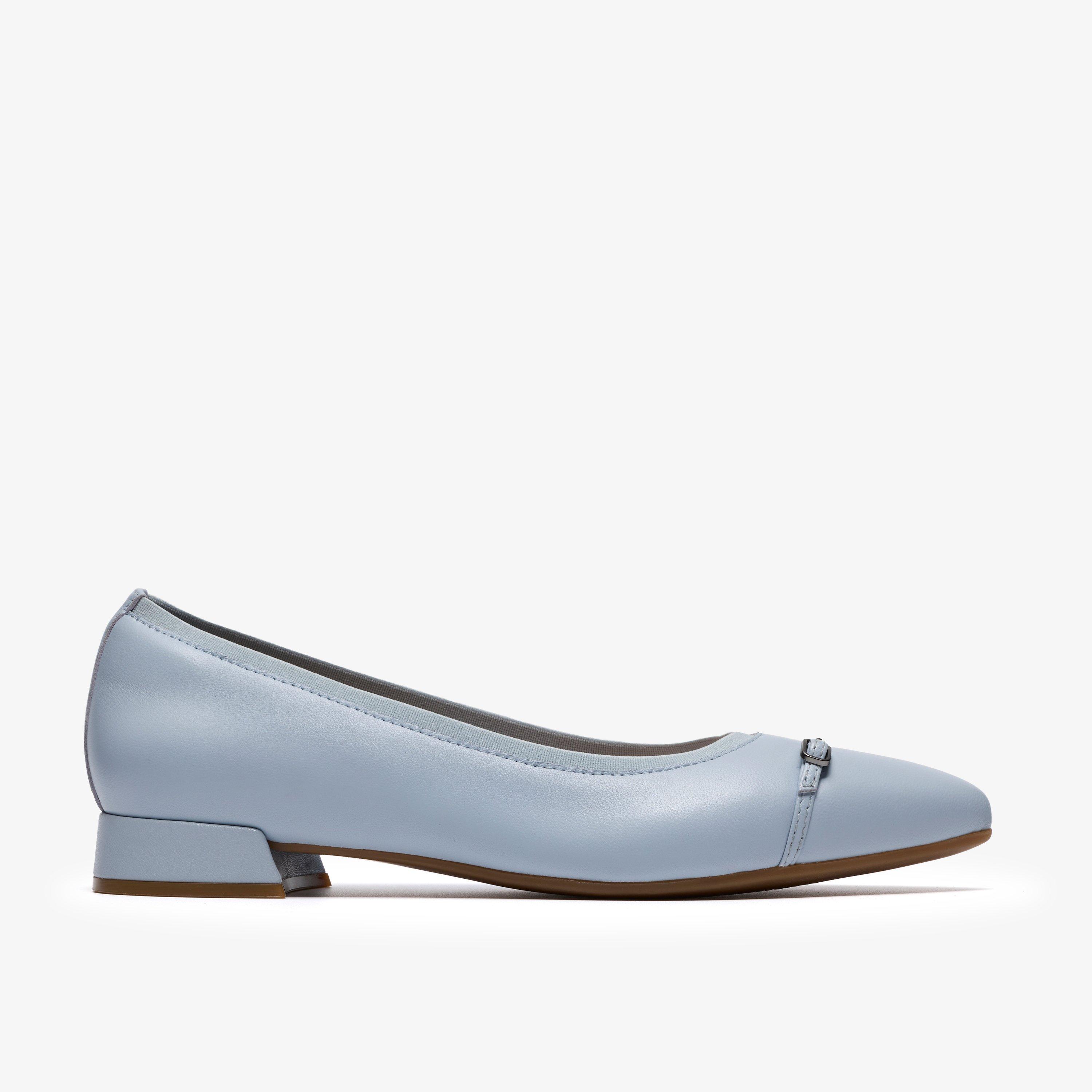 Natalyn Dusk Light Blue Slip Ons Ballet Pumps, view 1 of 6