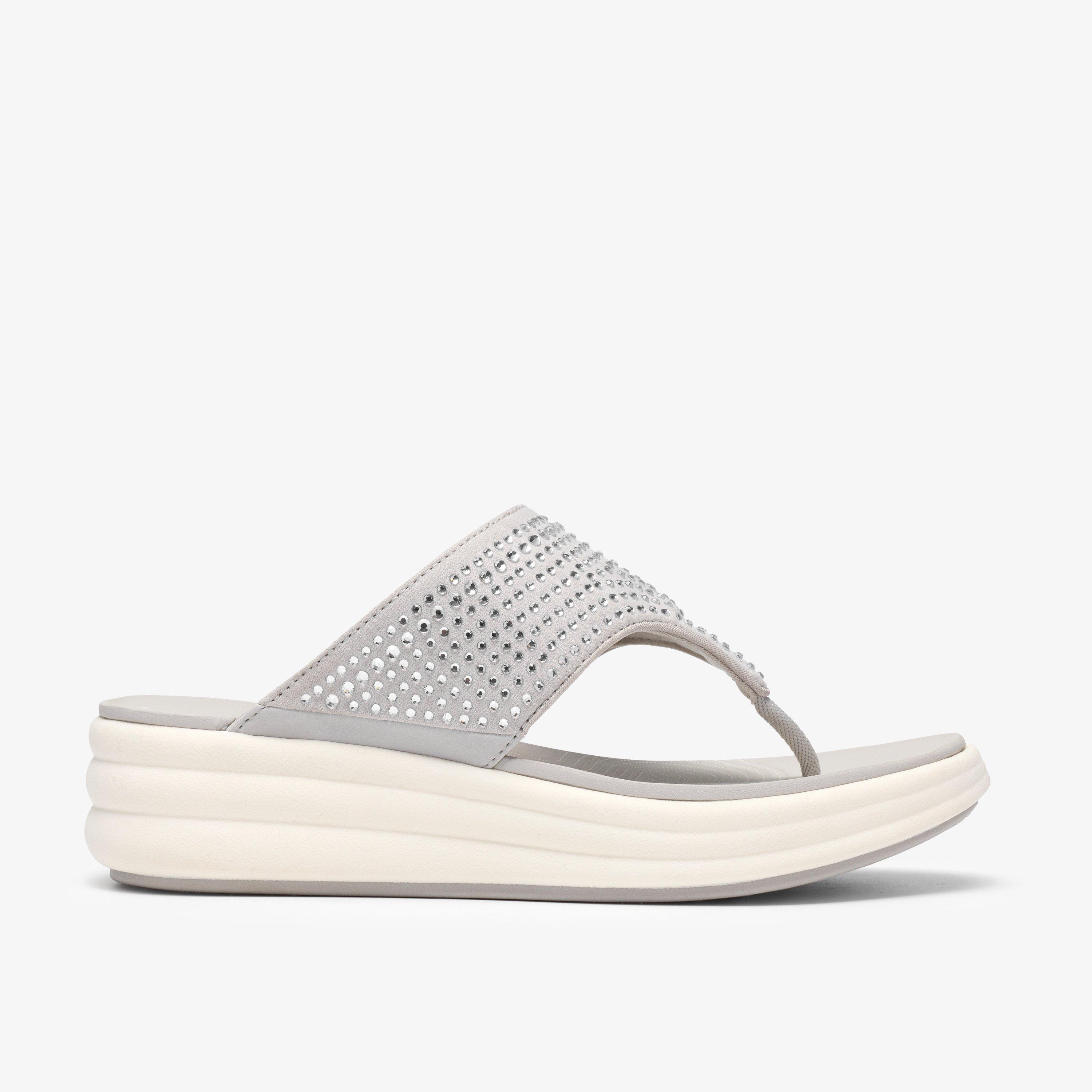 Drift Jaunt Silver Flat Sandals Flip Flops, view 1 of 8