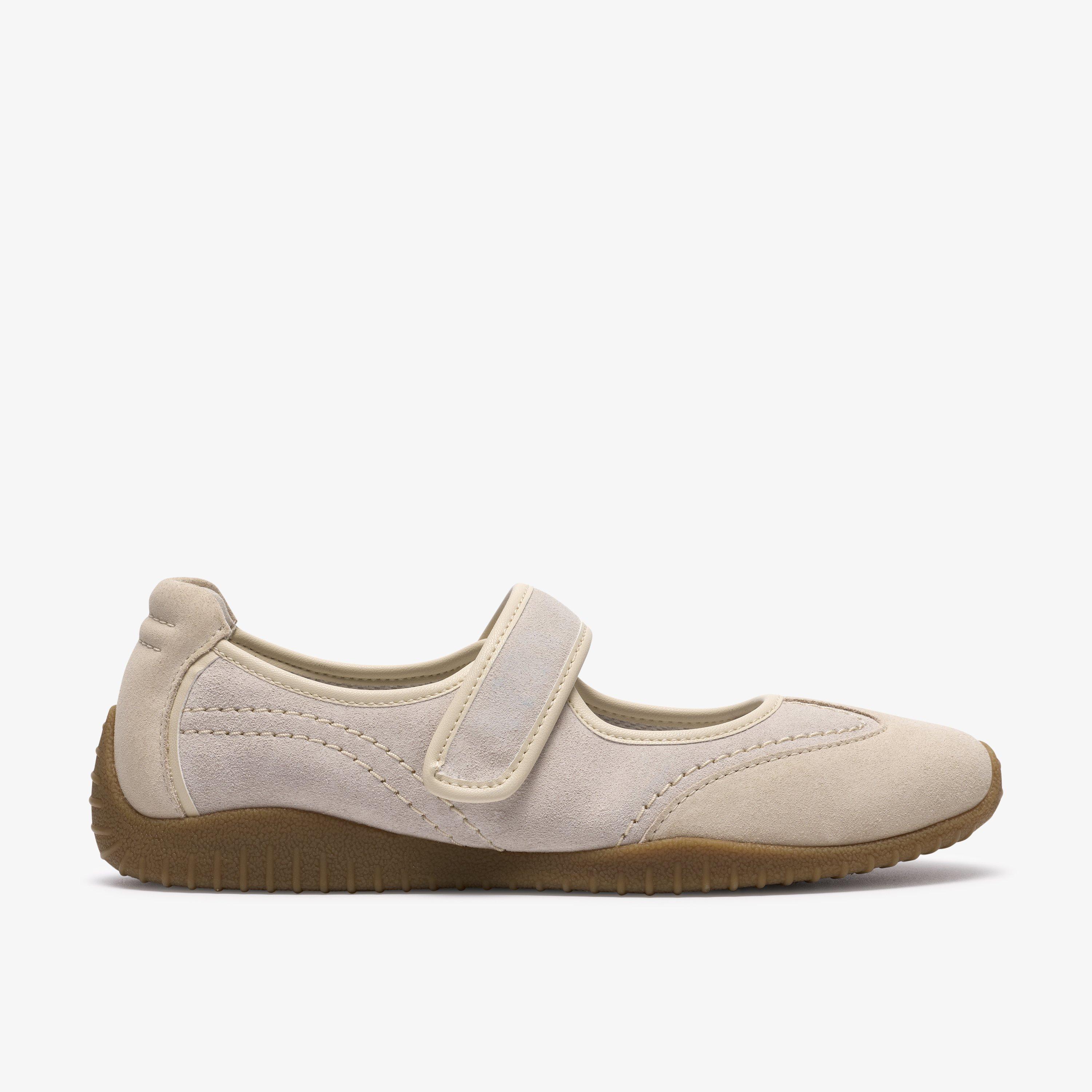 Meridor Jane Off White Suede Mary Janes, view 1 of 9