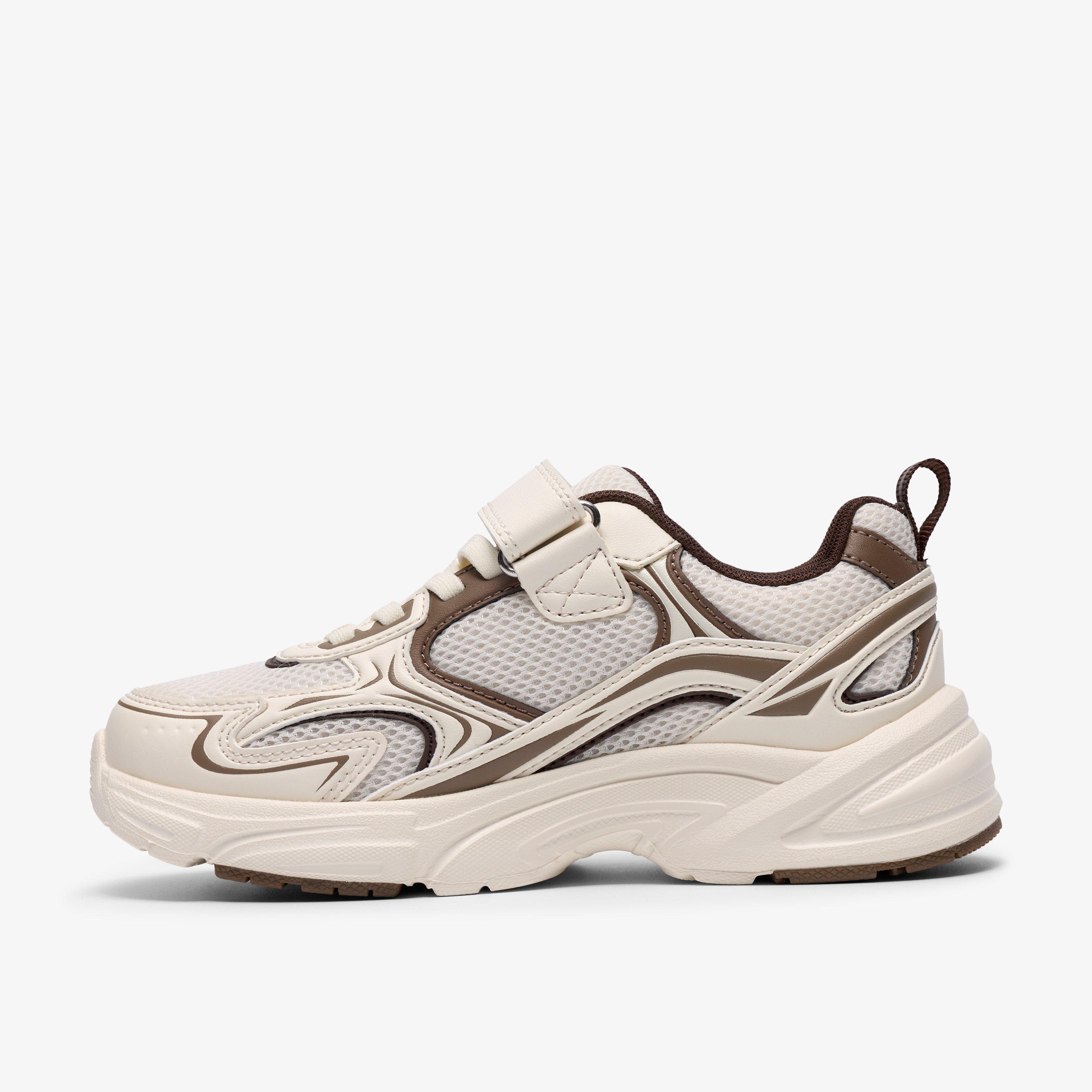 Crafton Park Kid Off White Combination Trainers, view 2 of 6