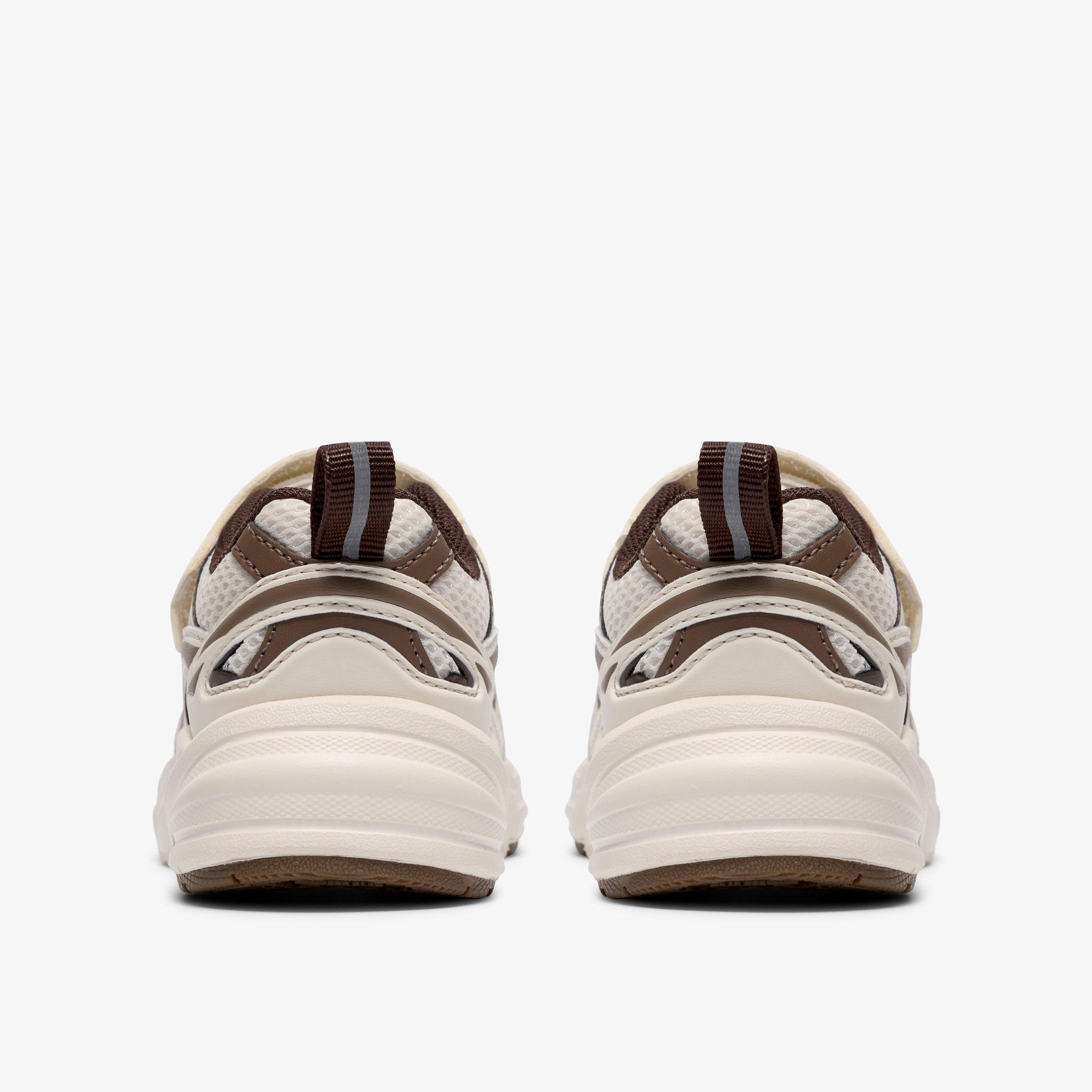 Crafton Park Toddler Off White Combination Trainers, view 5 of 6