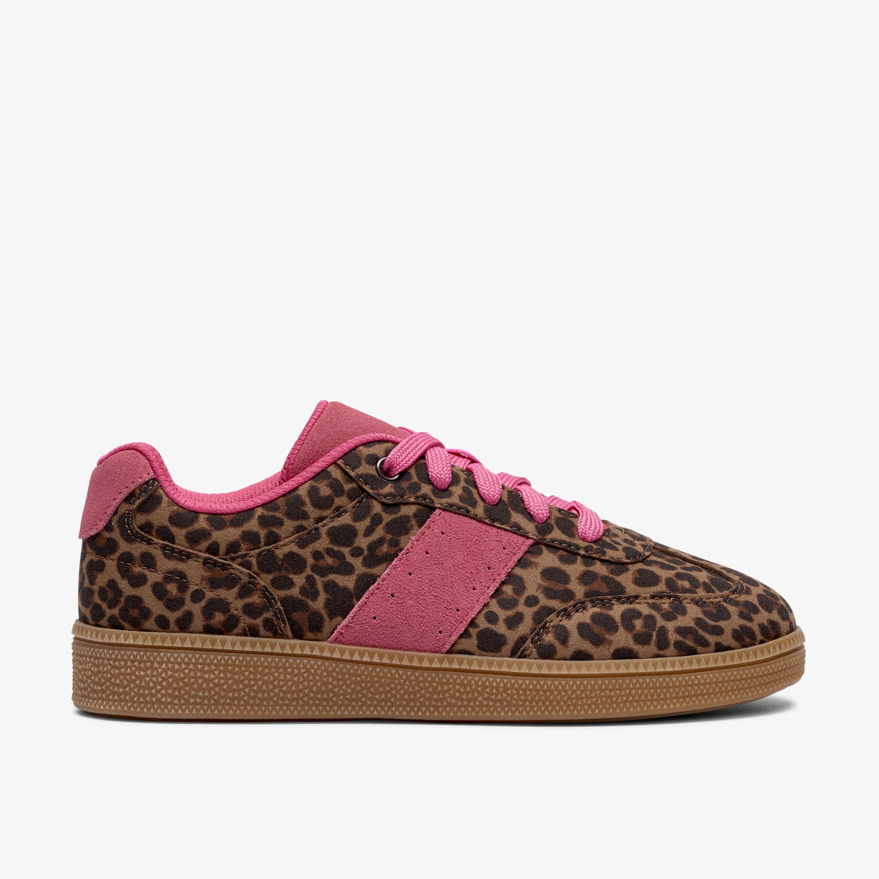 Cypress Lace Older Leopard Print Trainers Lace Up, view 1 of 6