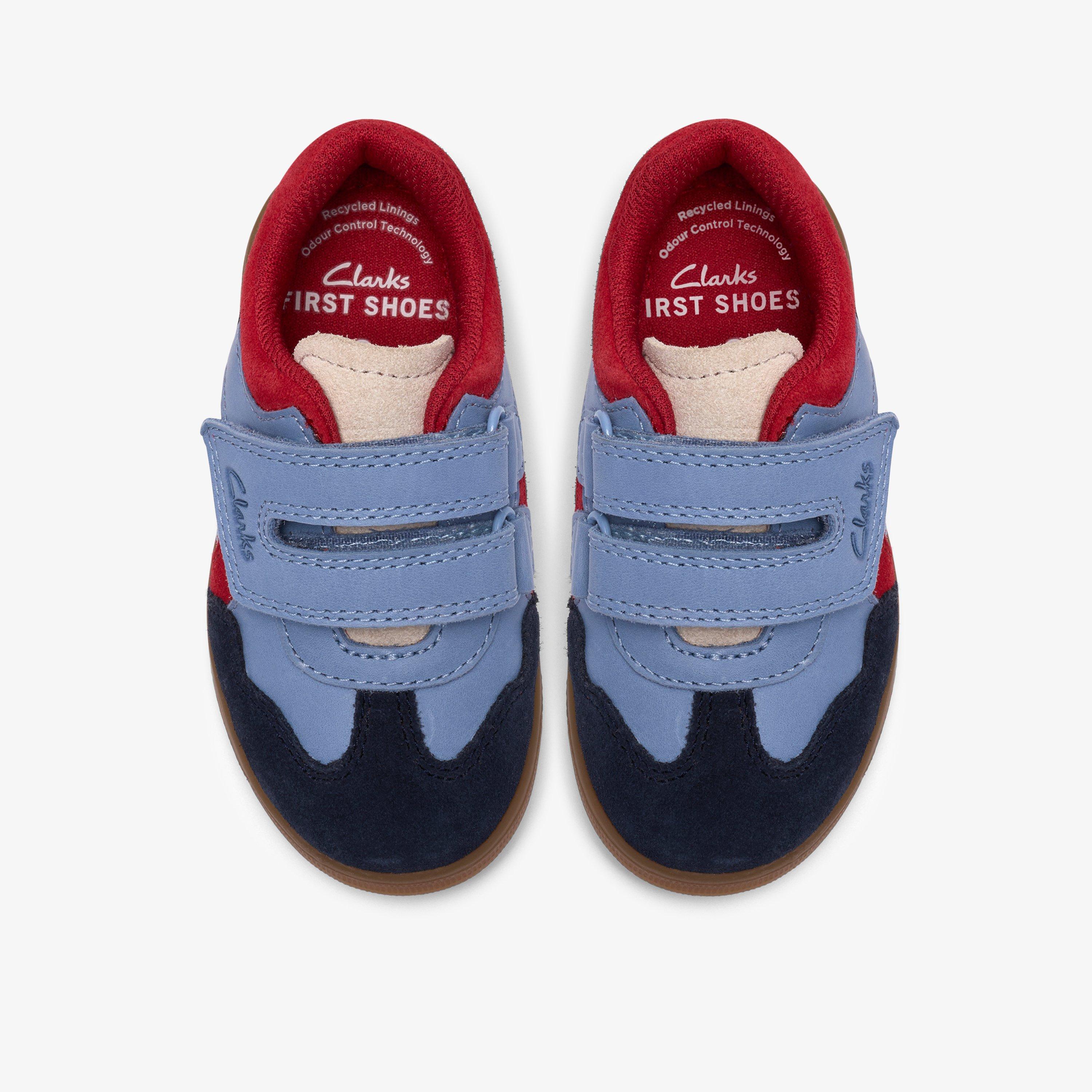 Disco Vibe Toddler Blue Combination Trainers, view 6 of 6