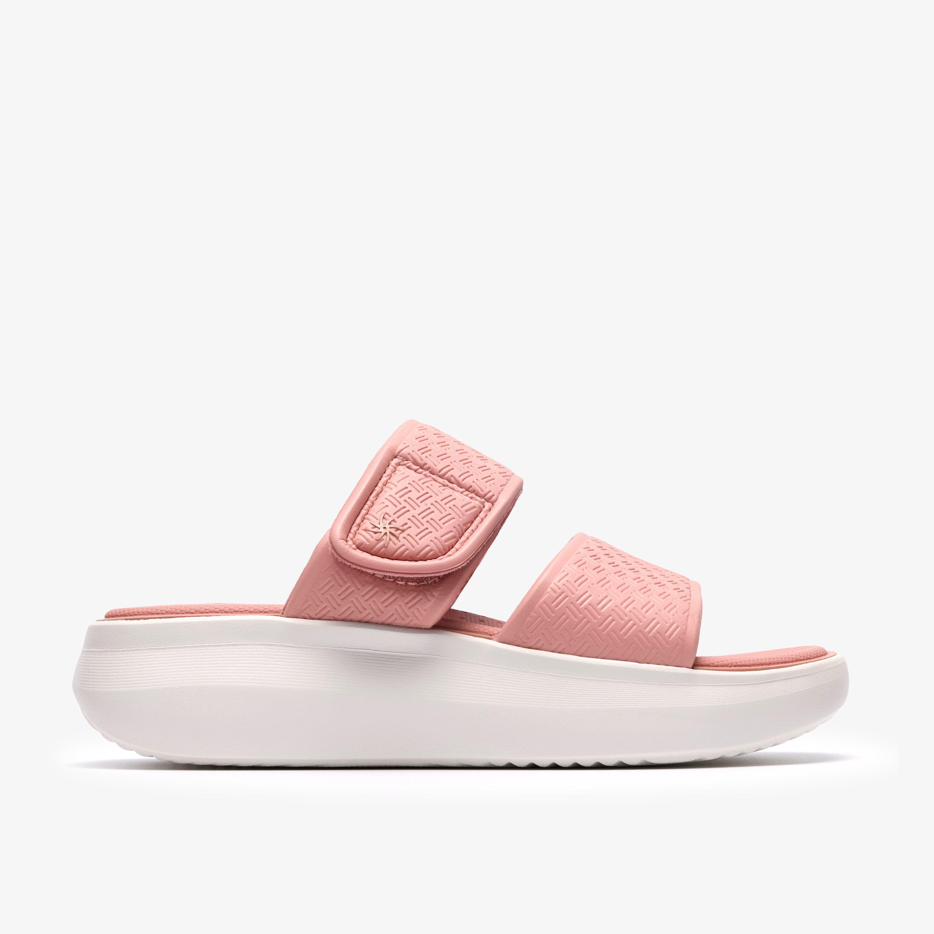 Solevana Star2 Dusty Pink Flat Sandals Sliders, view 1 of 6