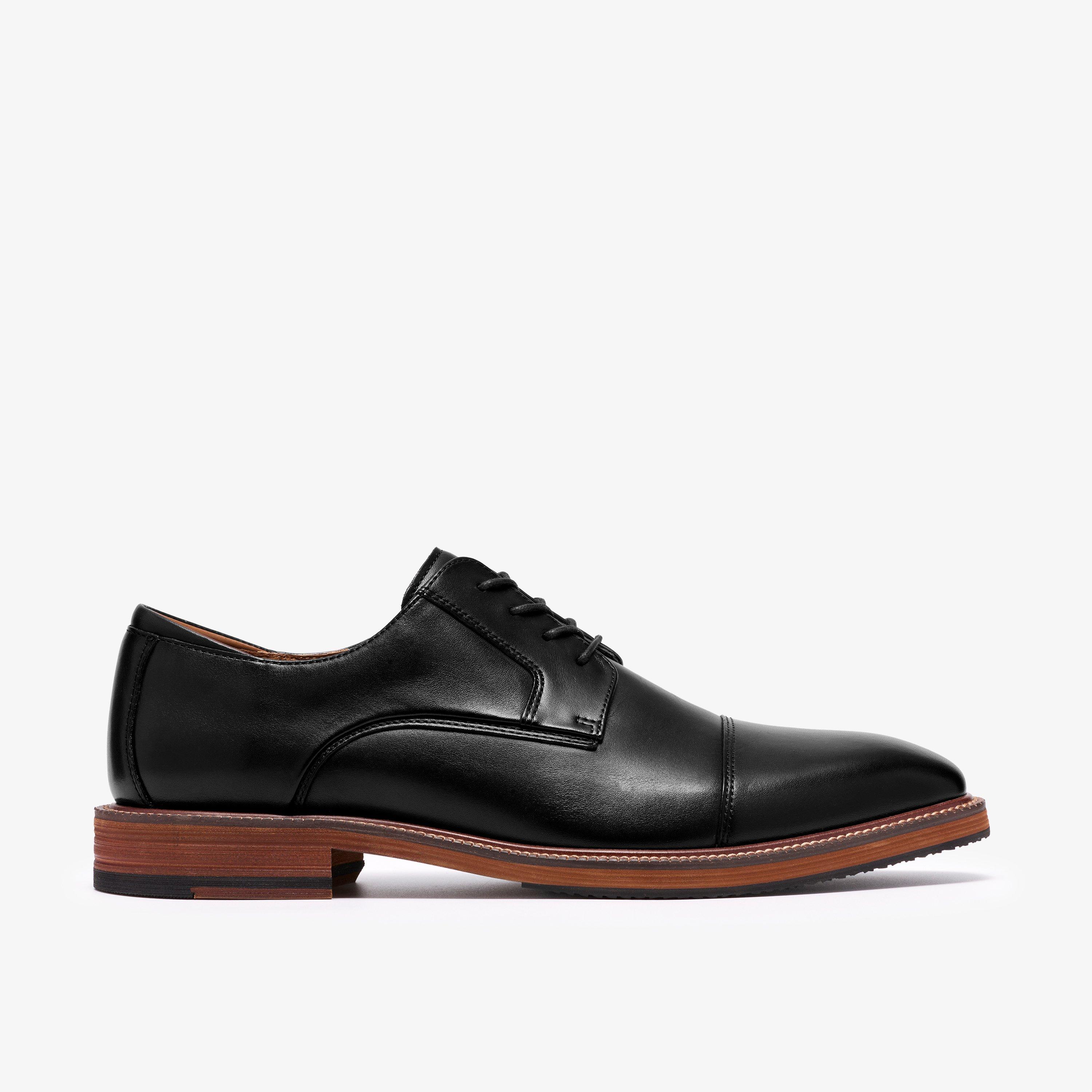 Craft Emile Black Leather Derby Shoes Lace Up, view 1 of 6