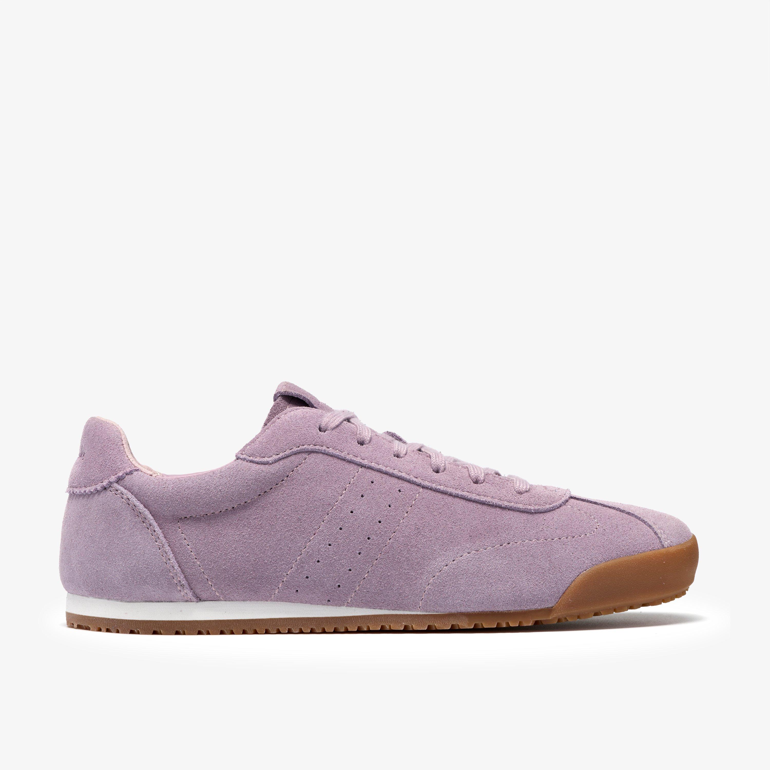 Moritz Lo Mauve Suede Trainers, view 1 of 6