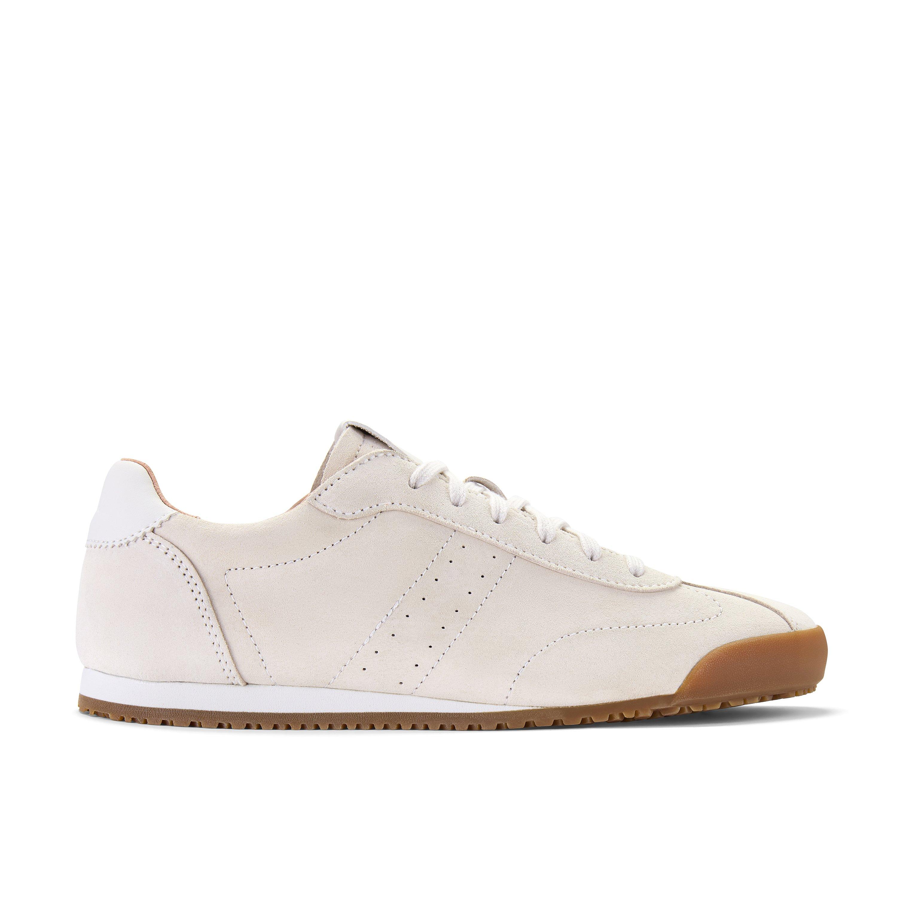 Clarks Womens Moritz Lo2 White Suede Active Shoes | eBay