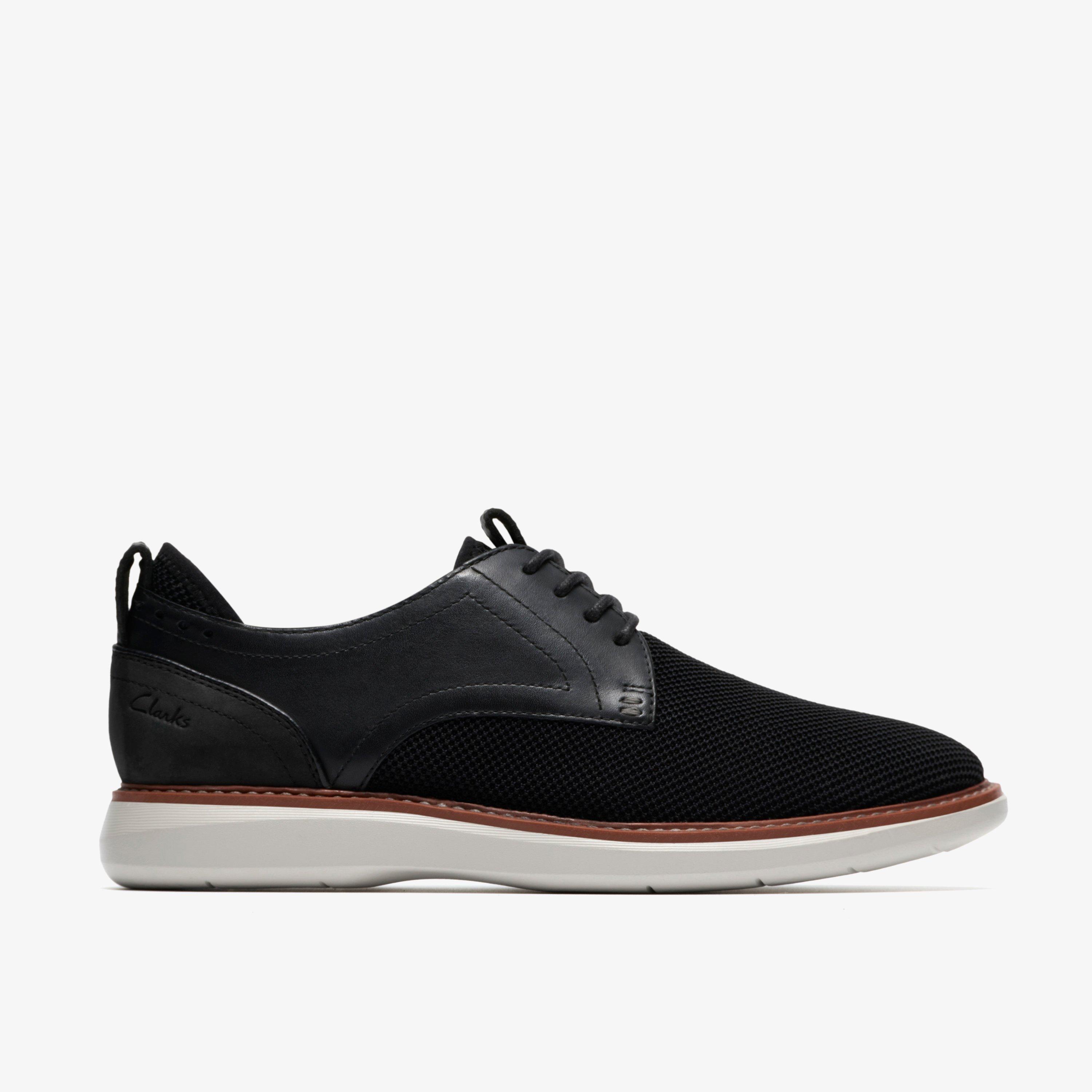 Brantin Plain Black Knit Oxfords, view 1 of 6