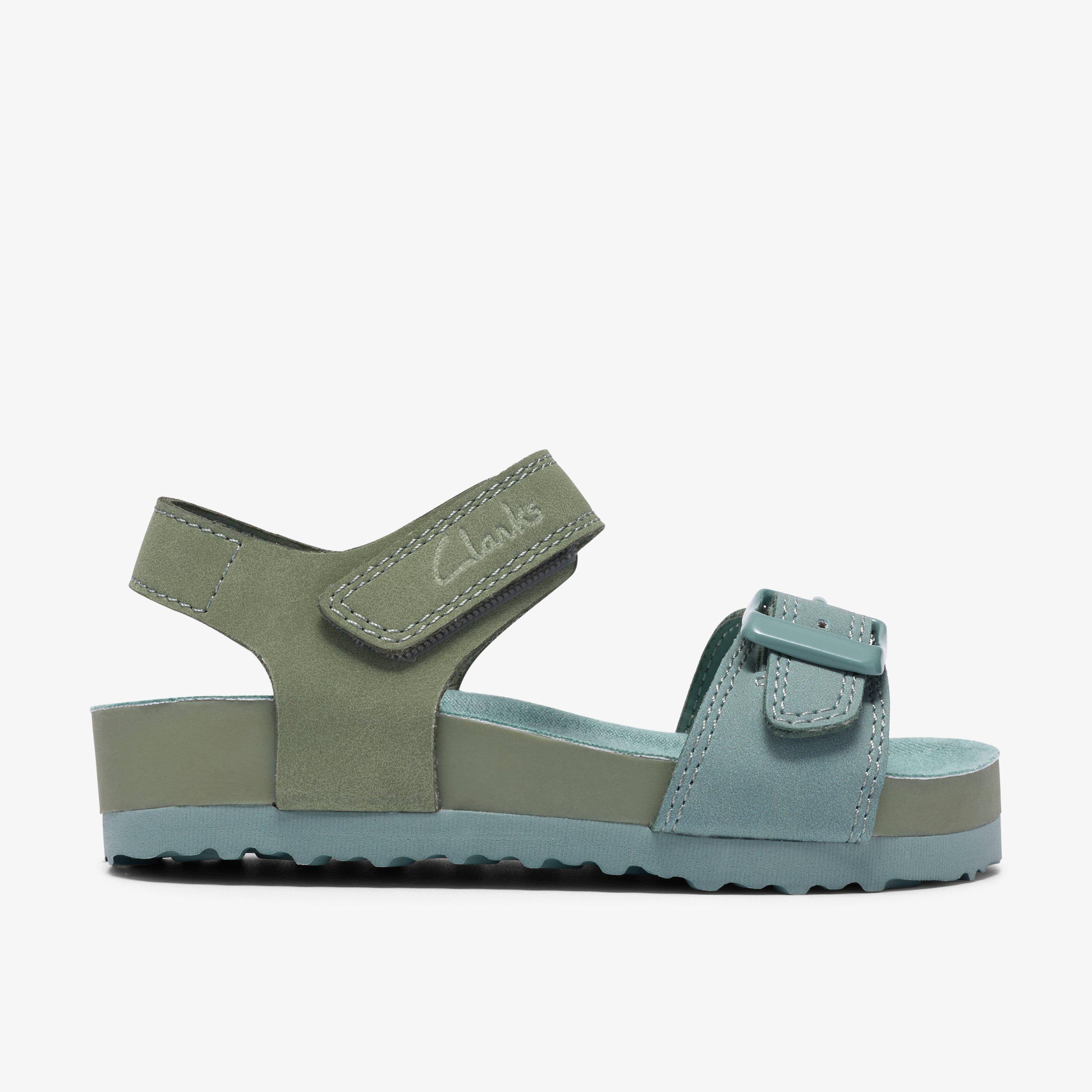 Bali Free Toddler Khaki Combination Flat Sandals, view 1 of 6