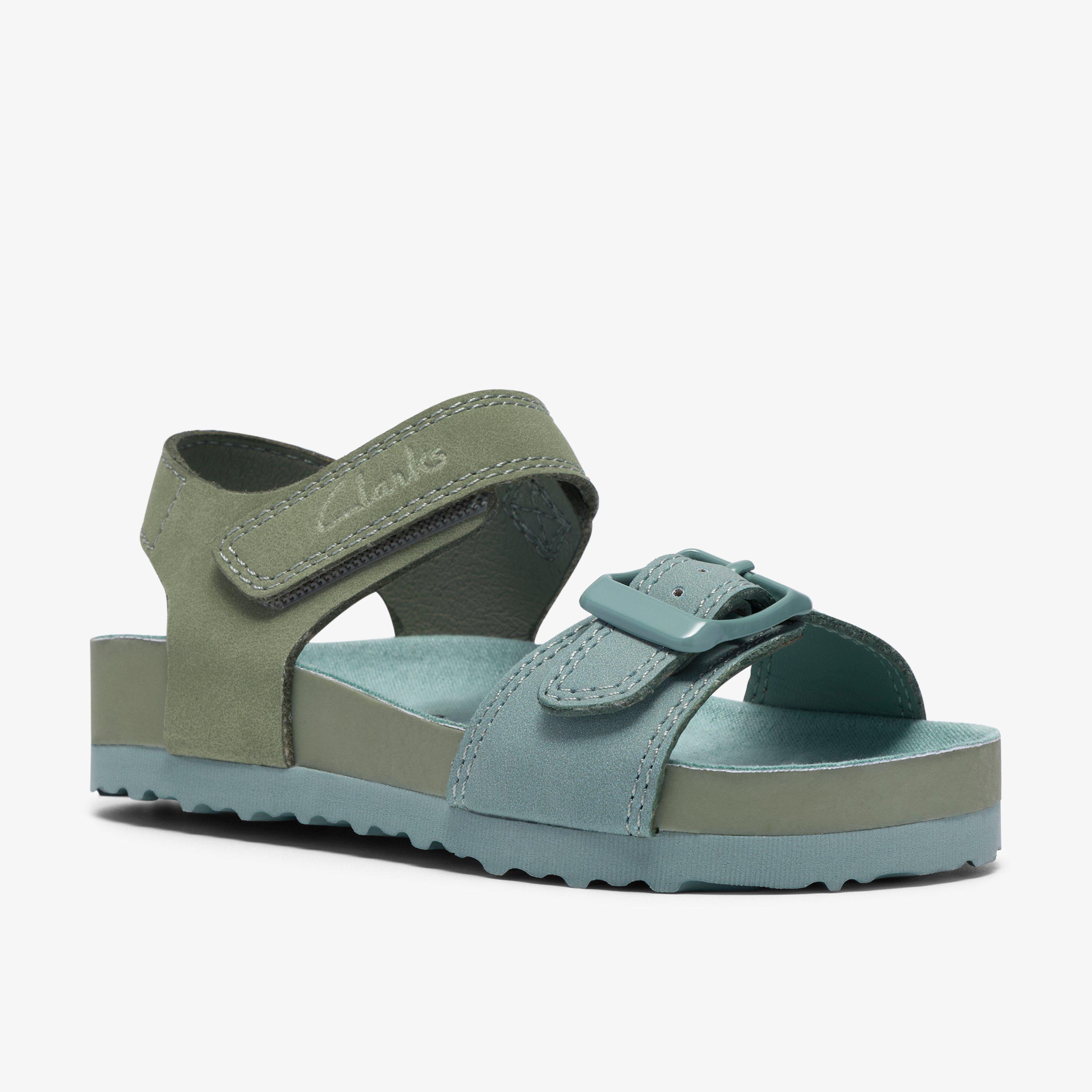 Bali Free Toddler Khaki Combination Flat Sandals, view 4 of 6