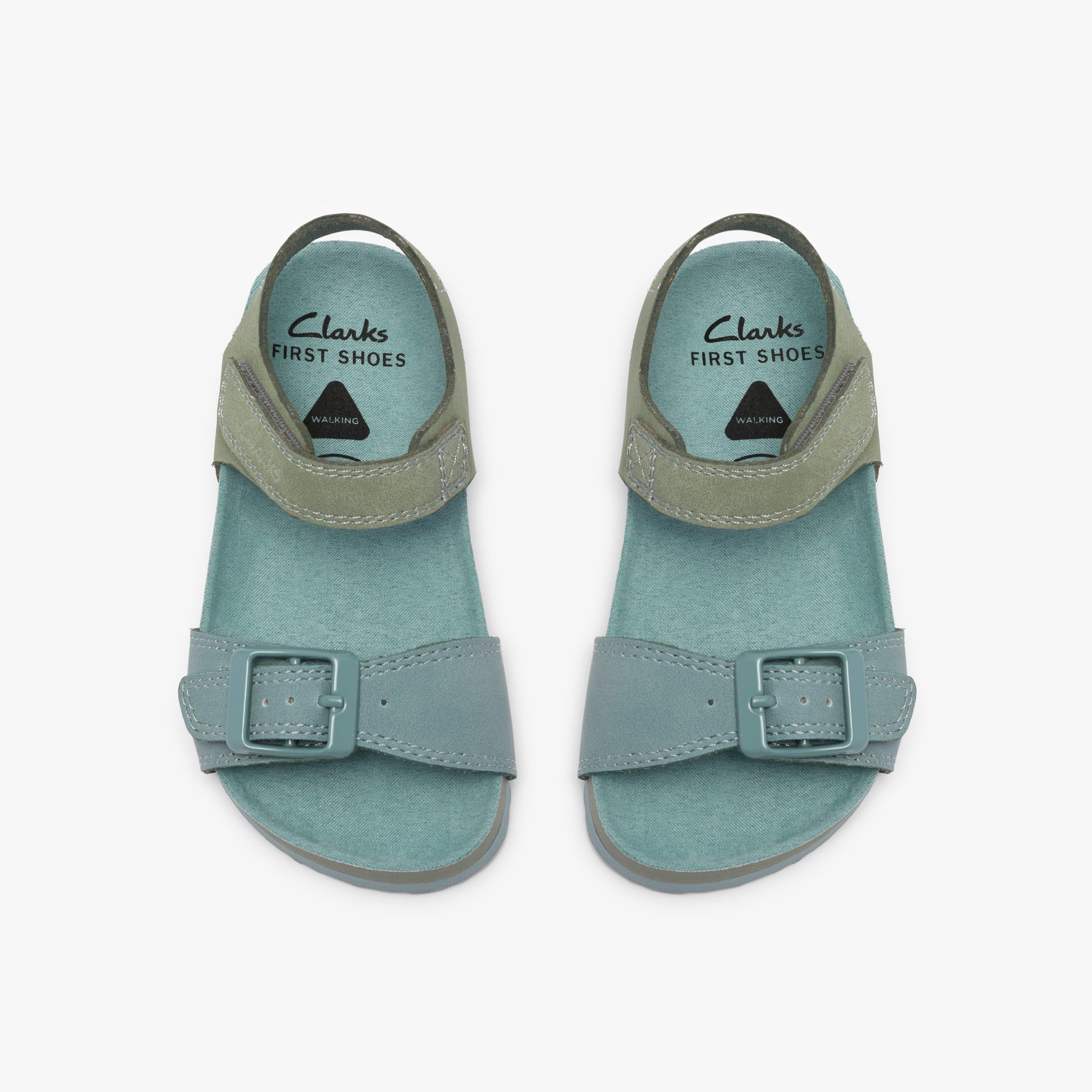 Bali Free Toddler Khaki Combination Flat Sandals, view 6 of 6