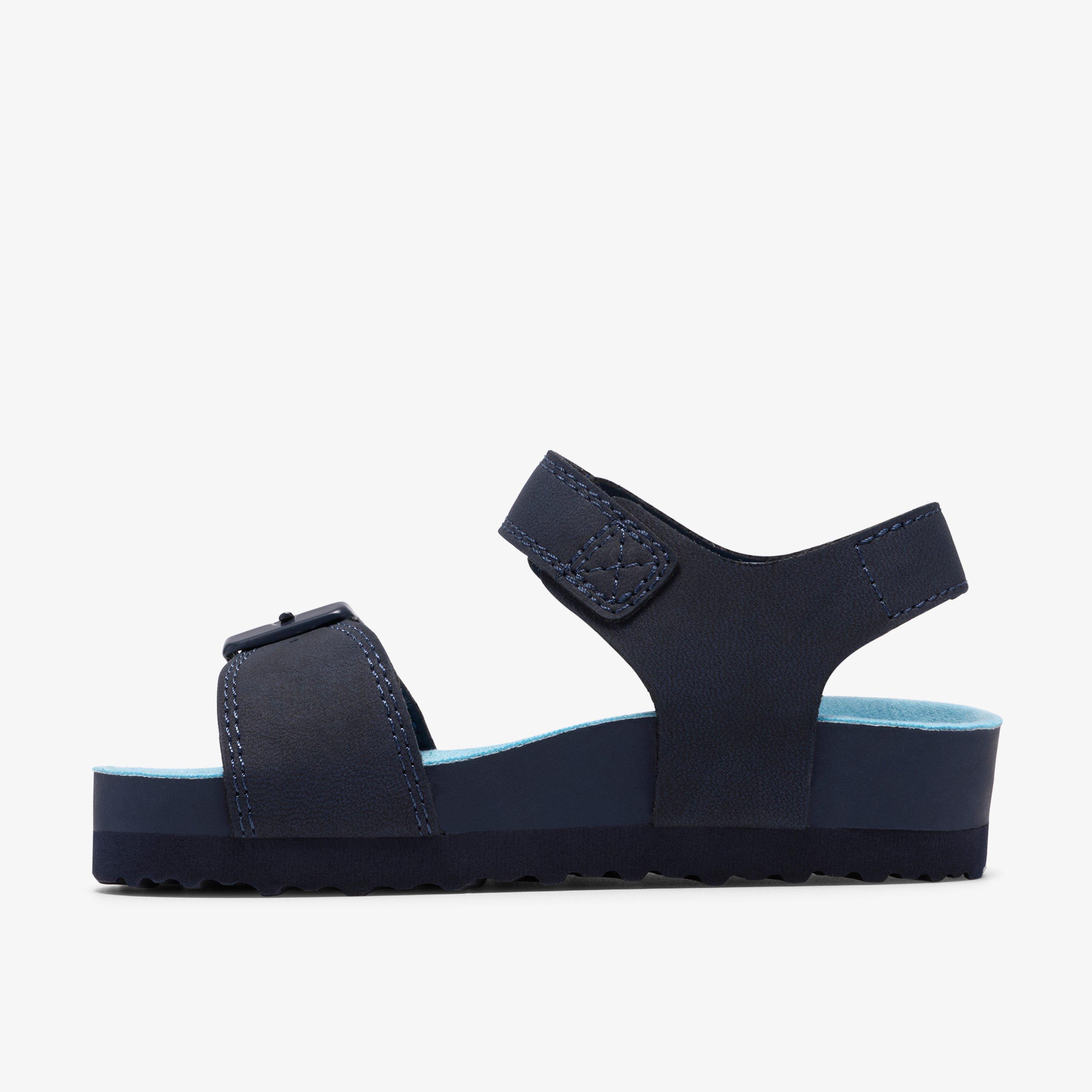 Bali Free Toddler Navy Flat Sandals, view 2 of 6