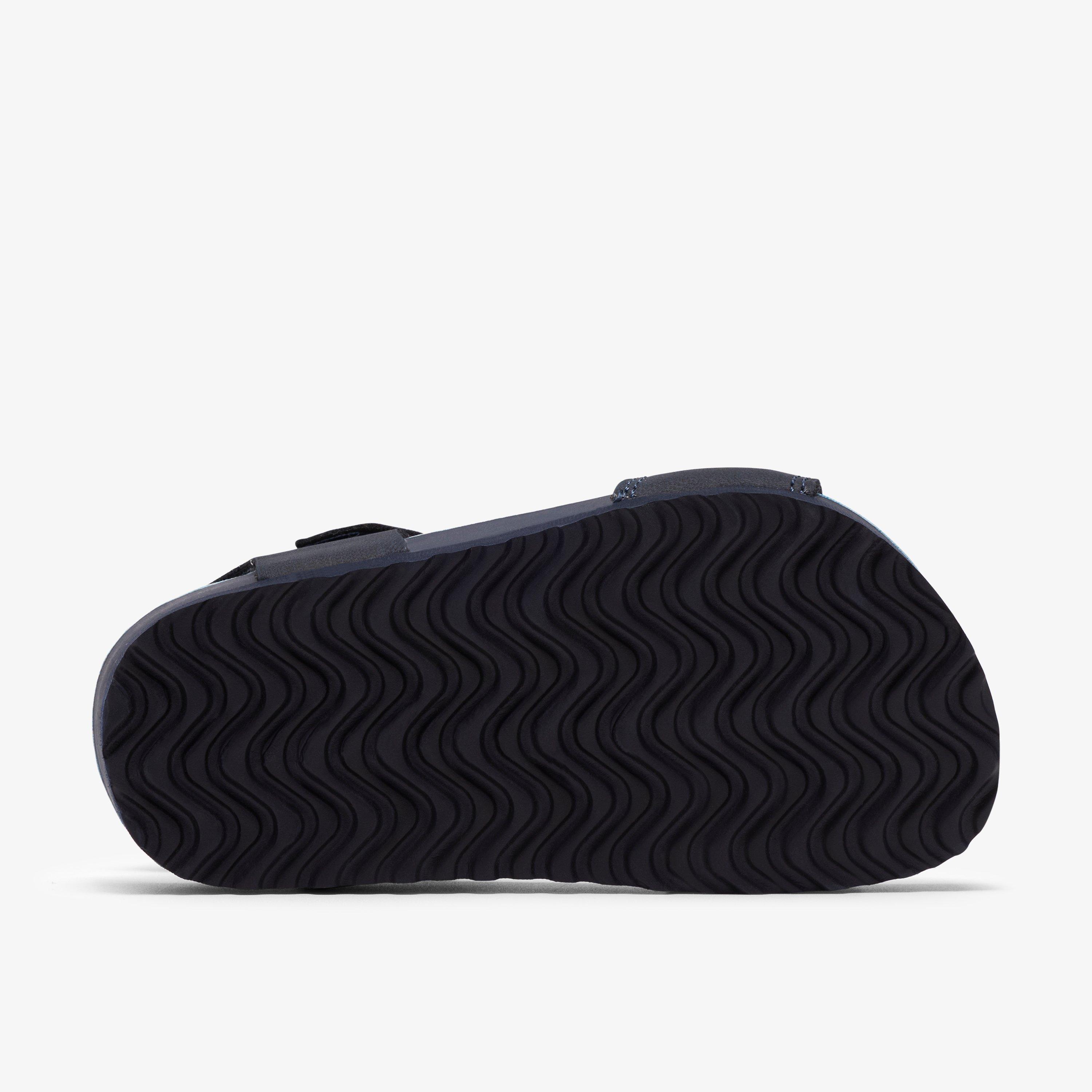 Bali Free Toddler Navy Flat Sandals, view 3 of 6