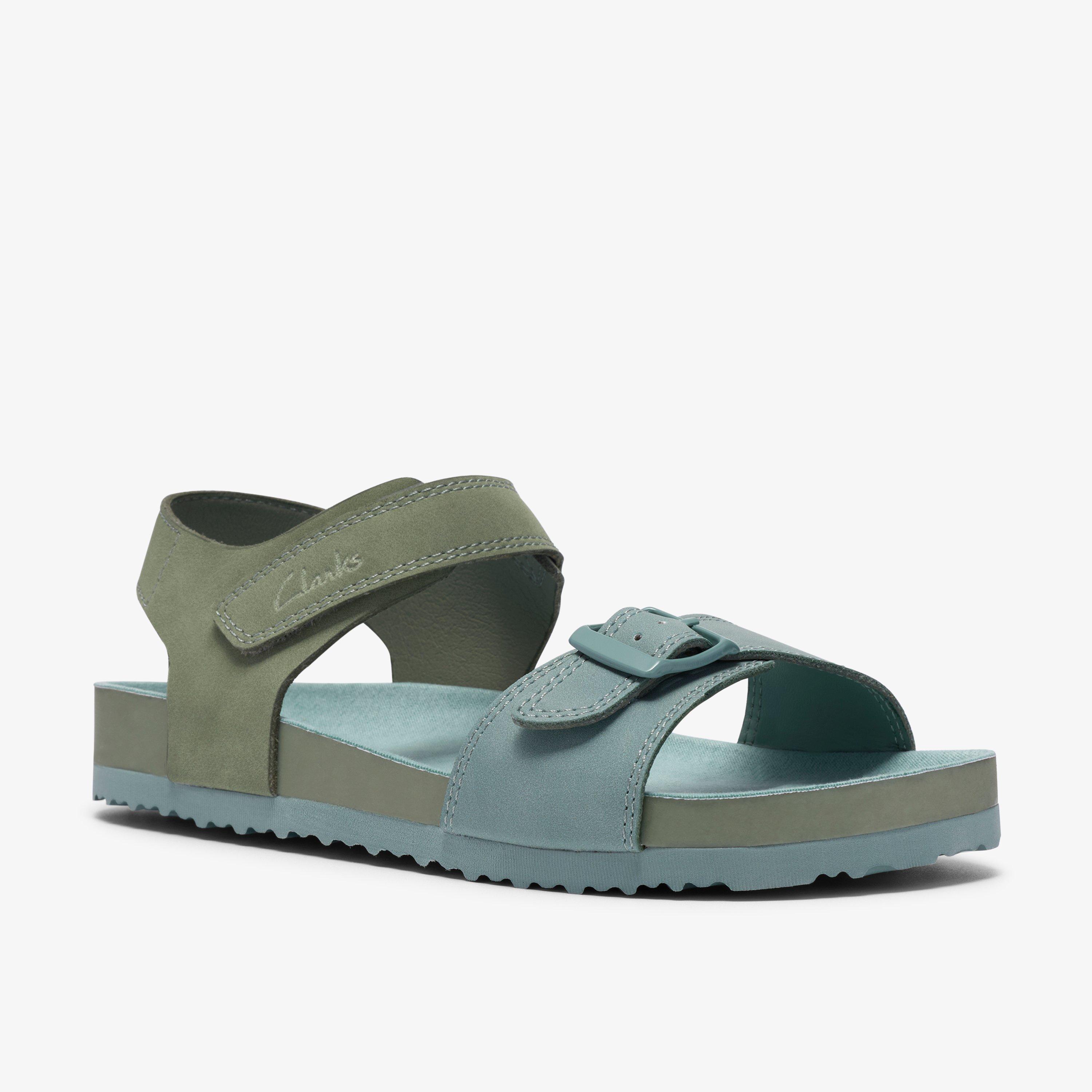 Bali Free Kid Khaki Combination Flat Sandals, view 4 of 6