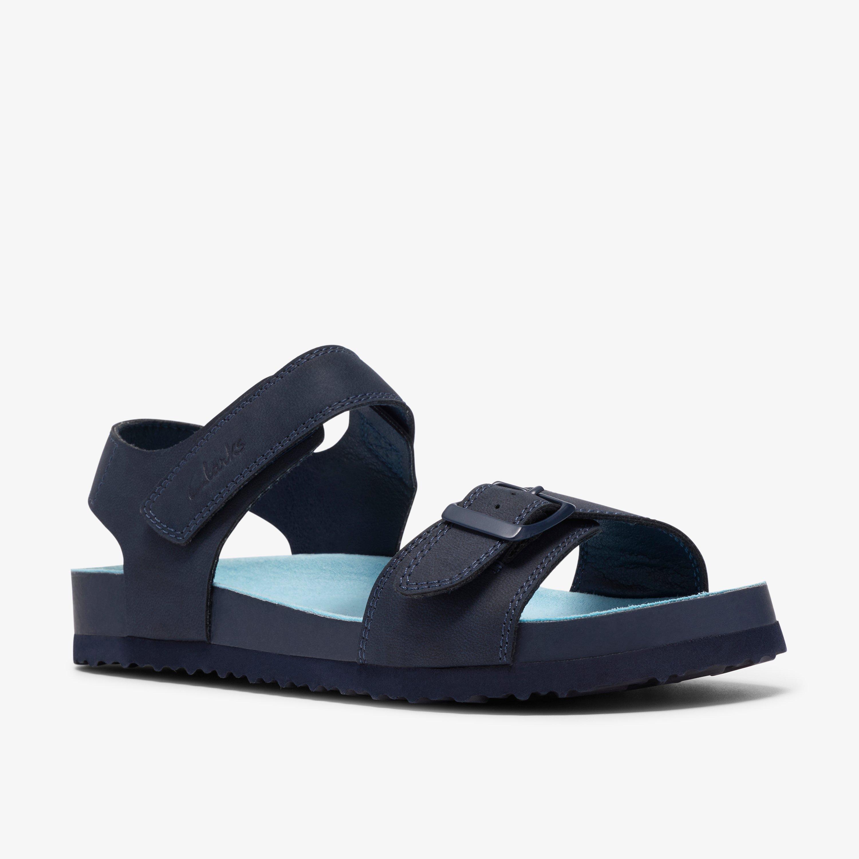 Bali Free Kid Navy Flat Sandals, view 4 of 6