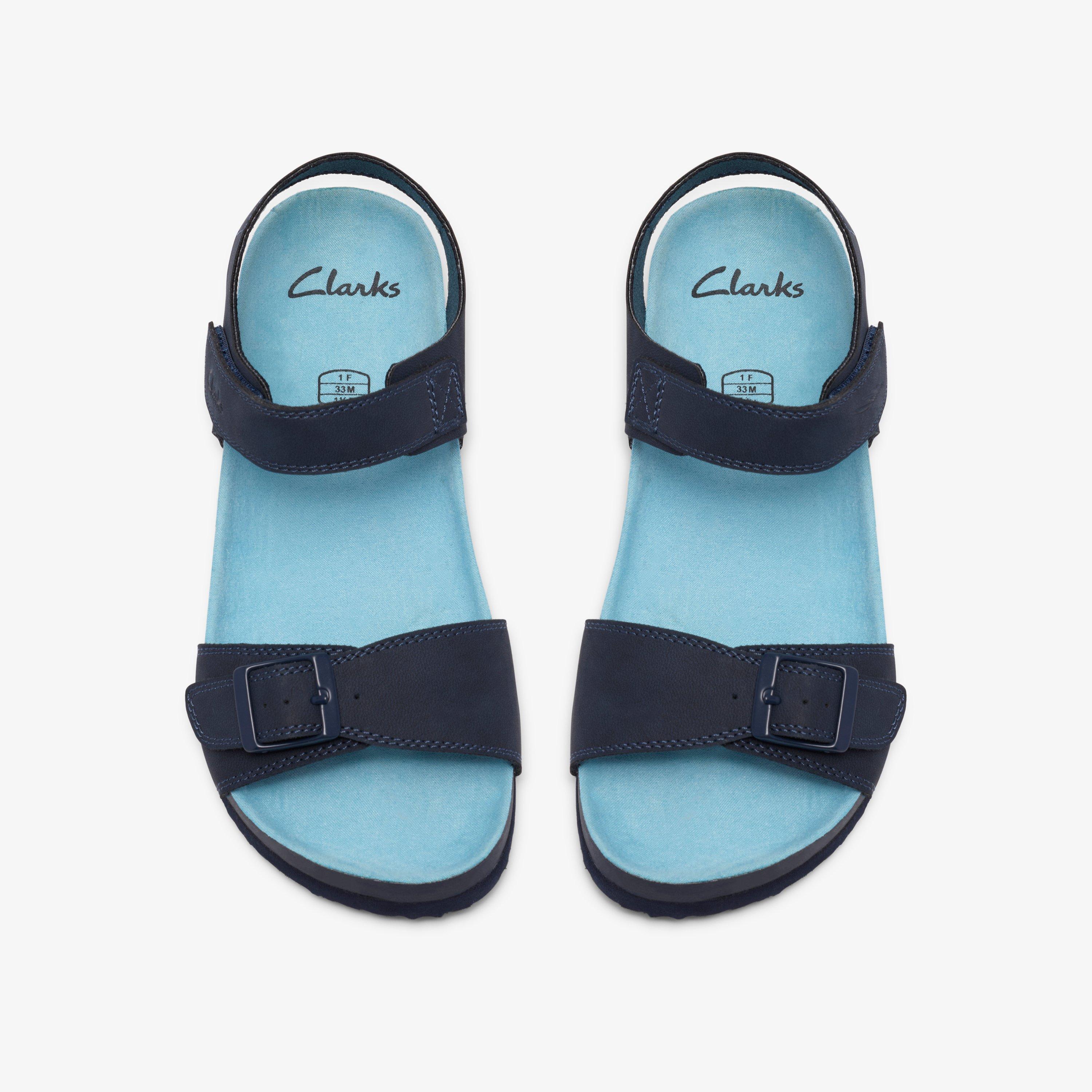 Bali Free Kid Navy Flat Sandals, view 6 of 6