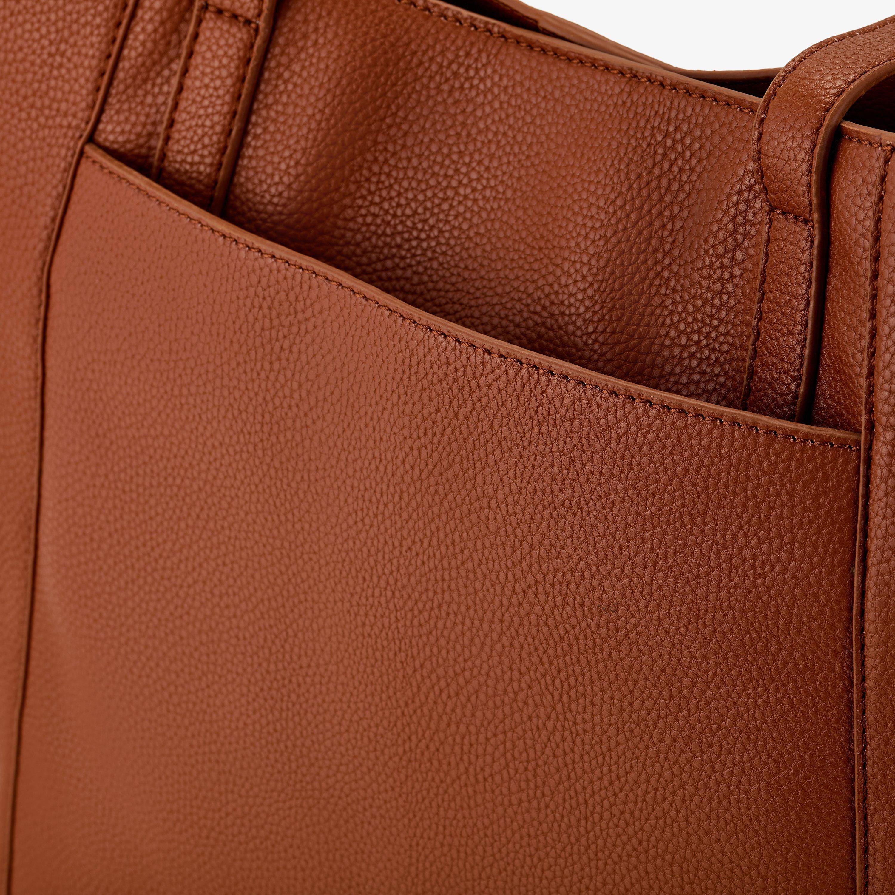A-Line Tote Tan Tote Bag Shoulder Bags, view 3 of 5