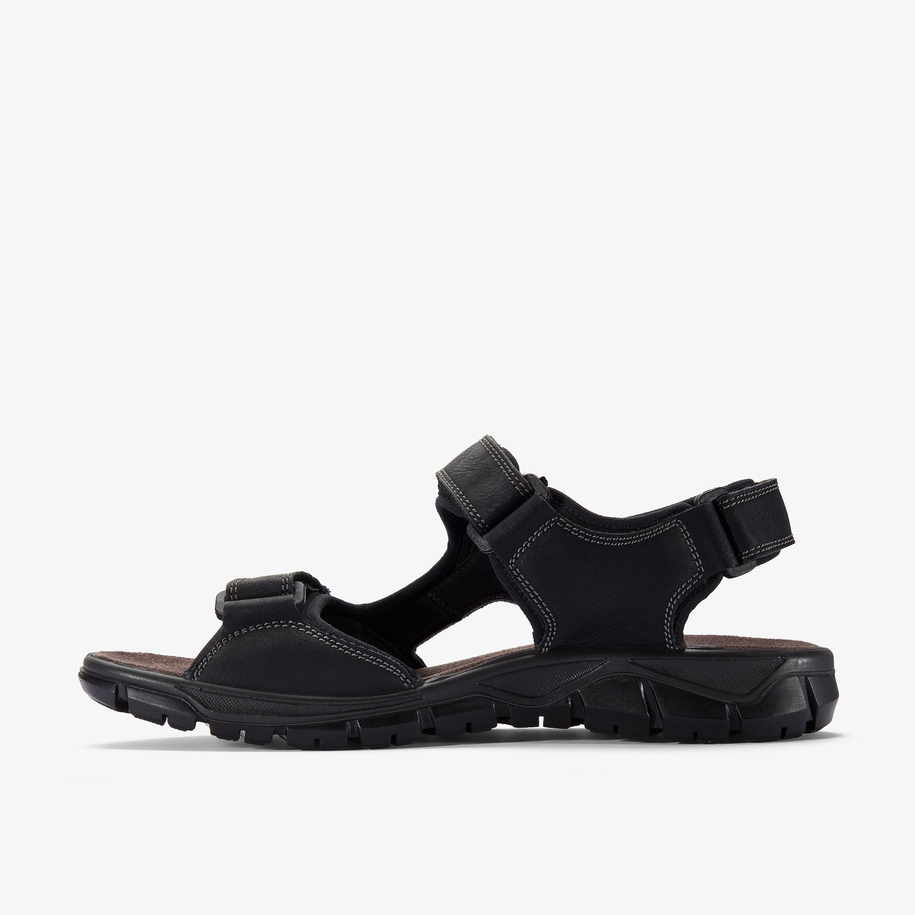 Mens Clark Sandals/ Blk Hapstford Sandals for Men | Clarks main image 3