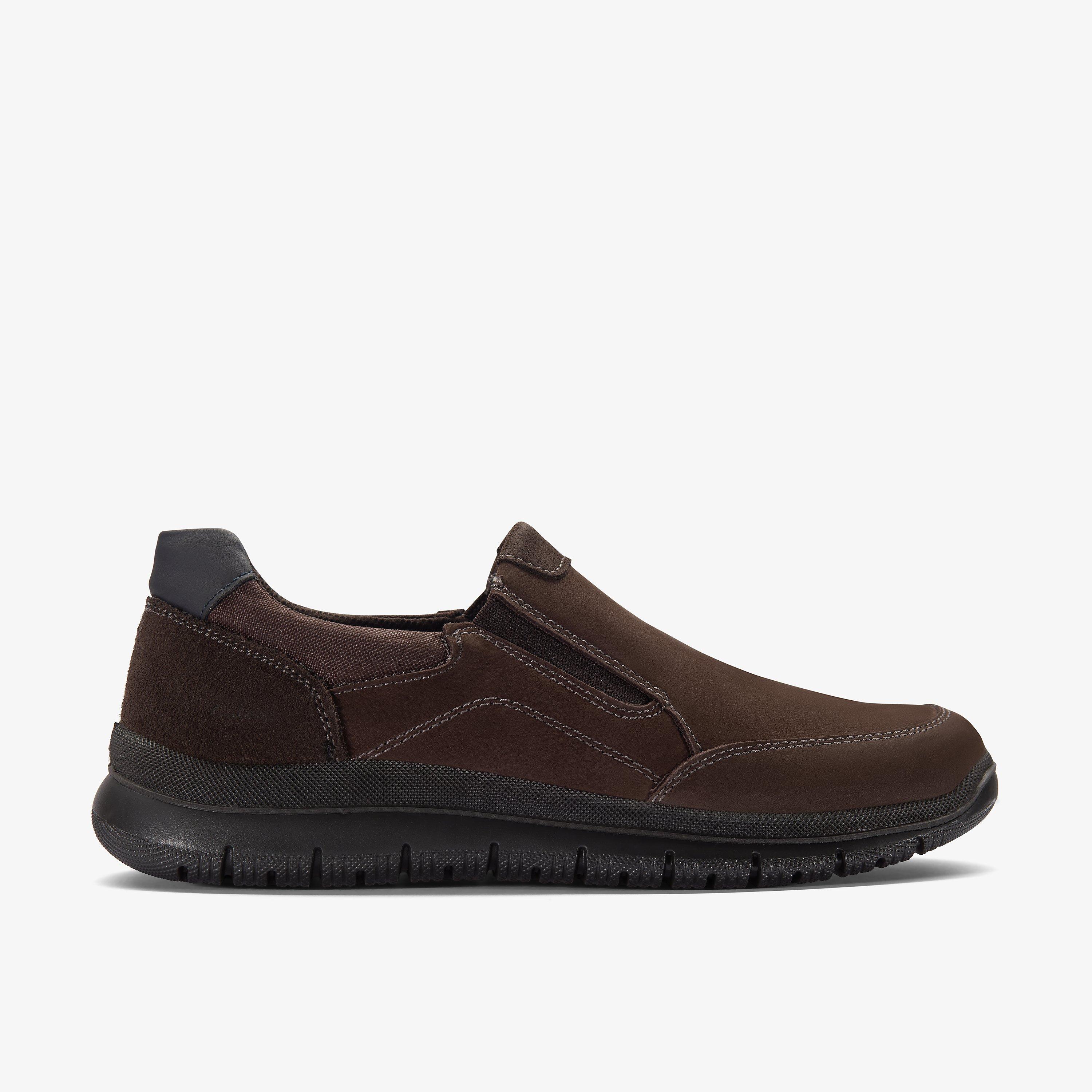 Murano Easy Dark Brown Nubuck Slip Ons, view 1 of 6