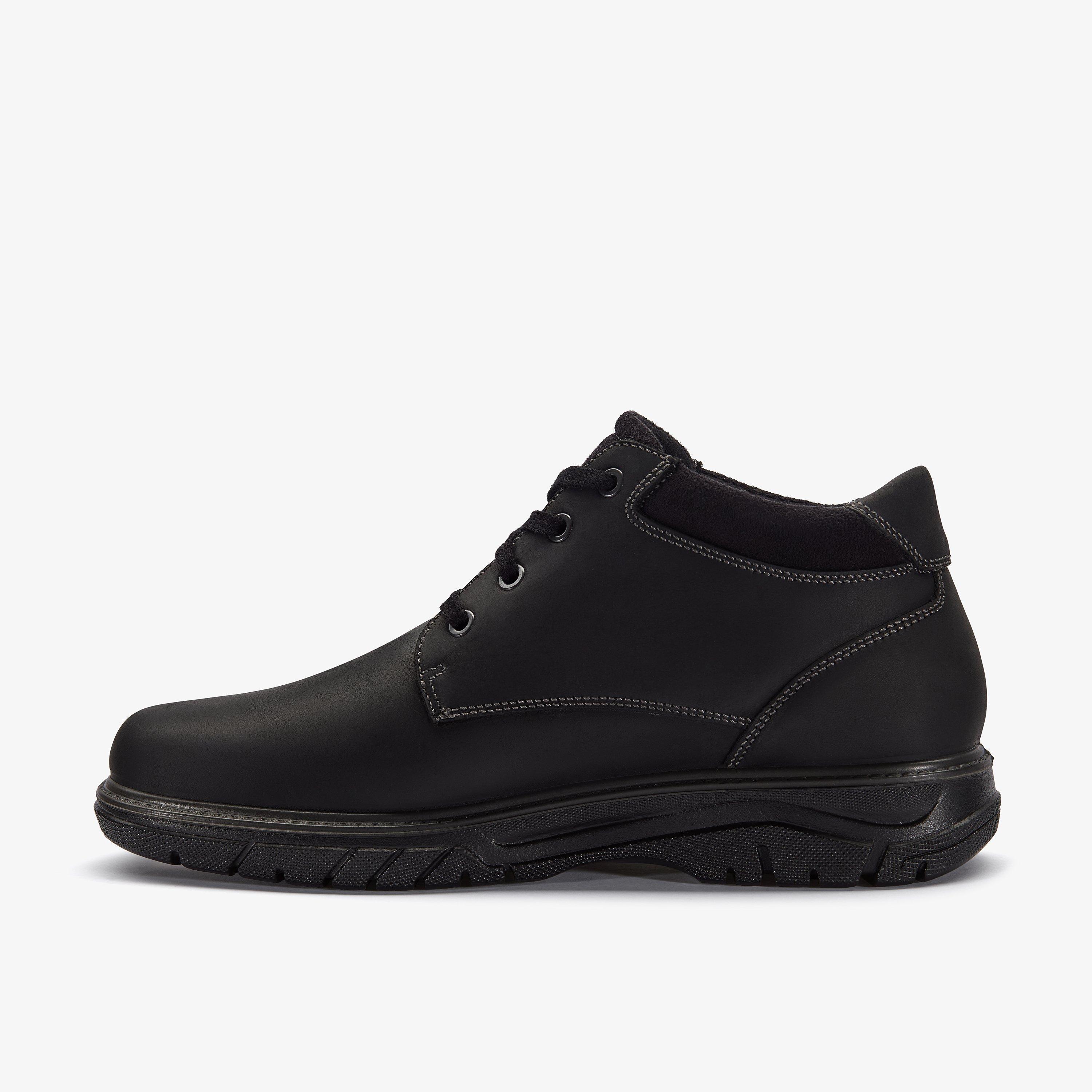 Renzo Mid Schwarzes Leder Stiefeletten, view 2 of 6