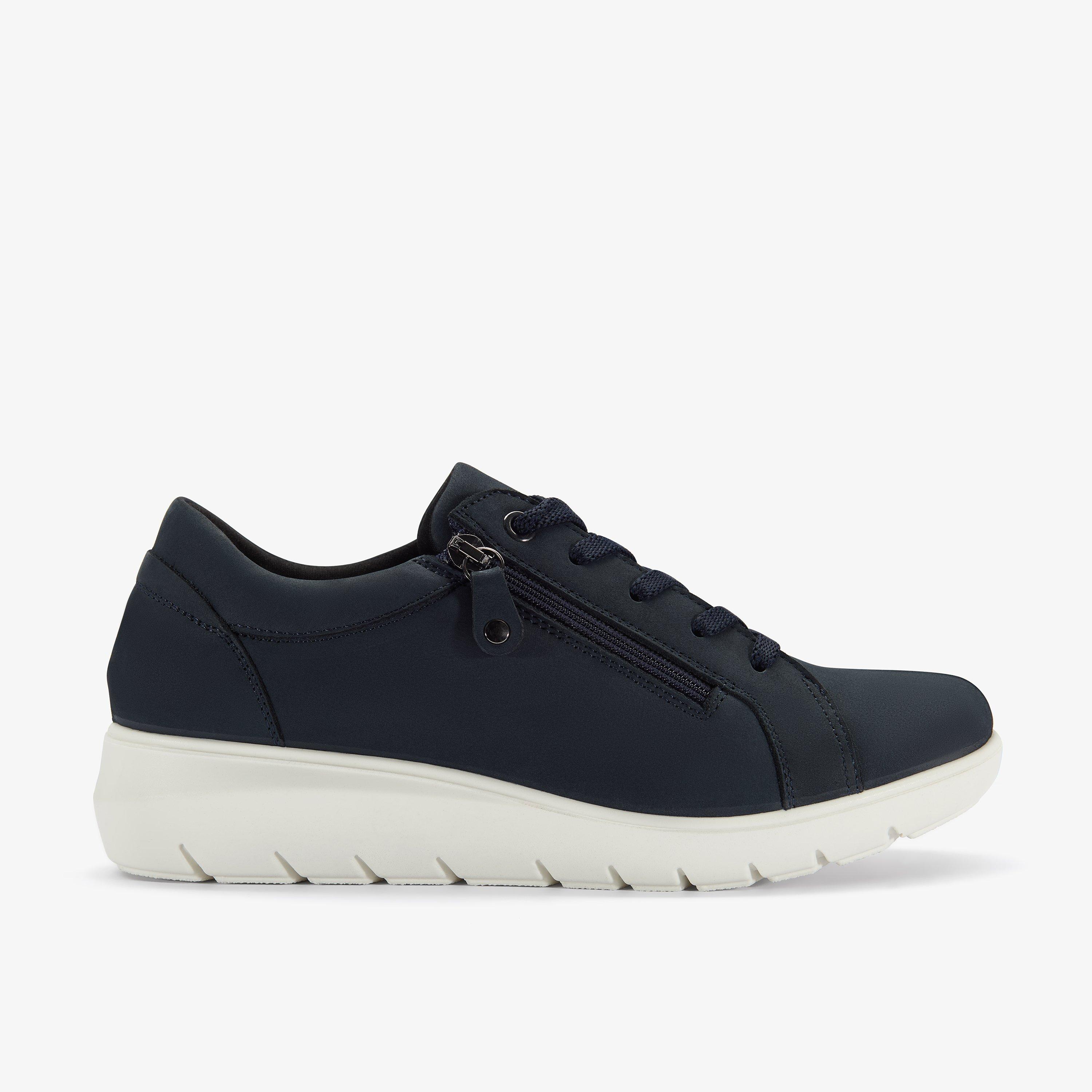 Un Bay Lace Navy Nubuck Lace Up, view 1 of 6