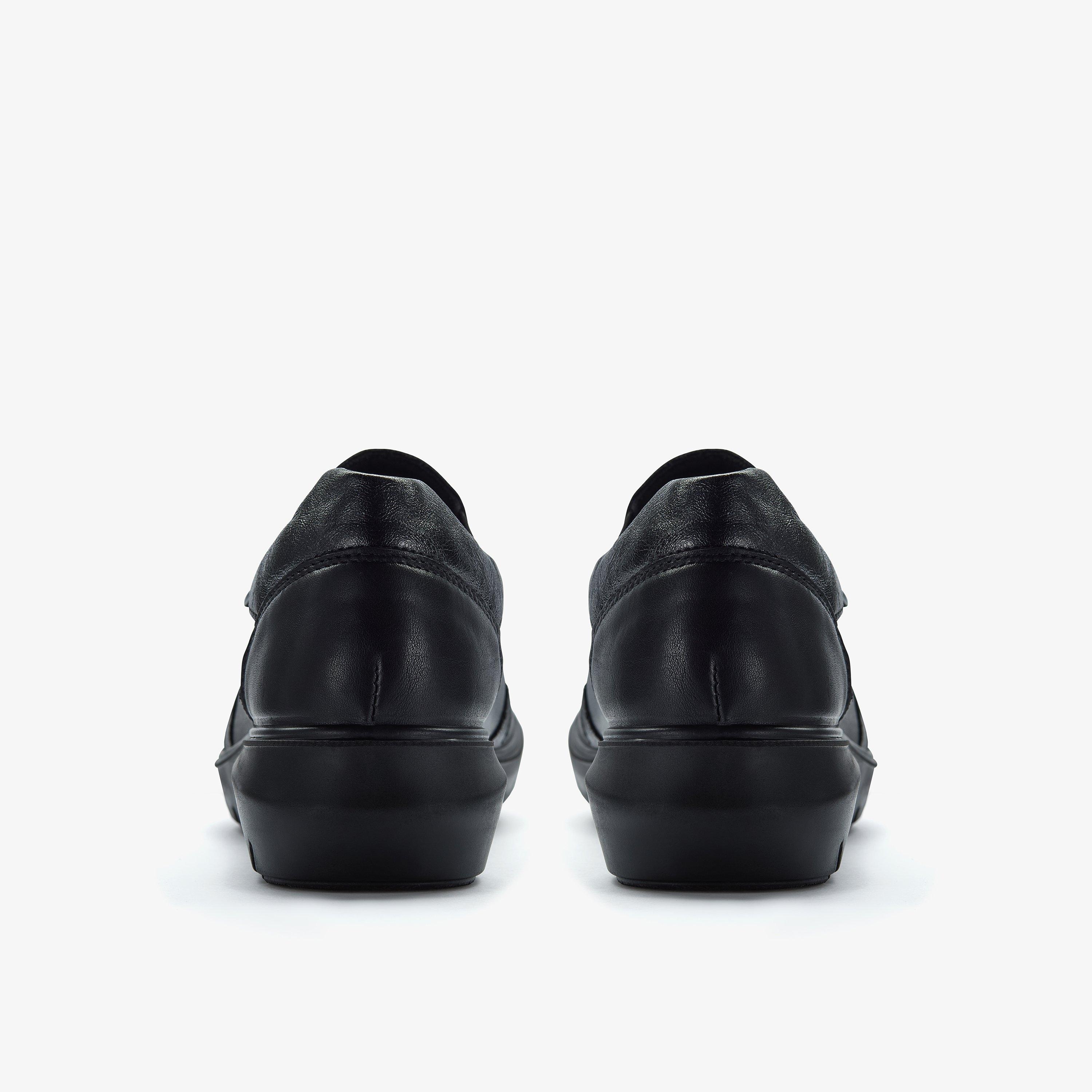 Un Bay Zip Black Leather