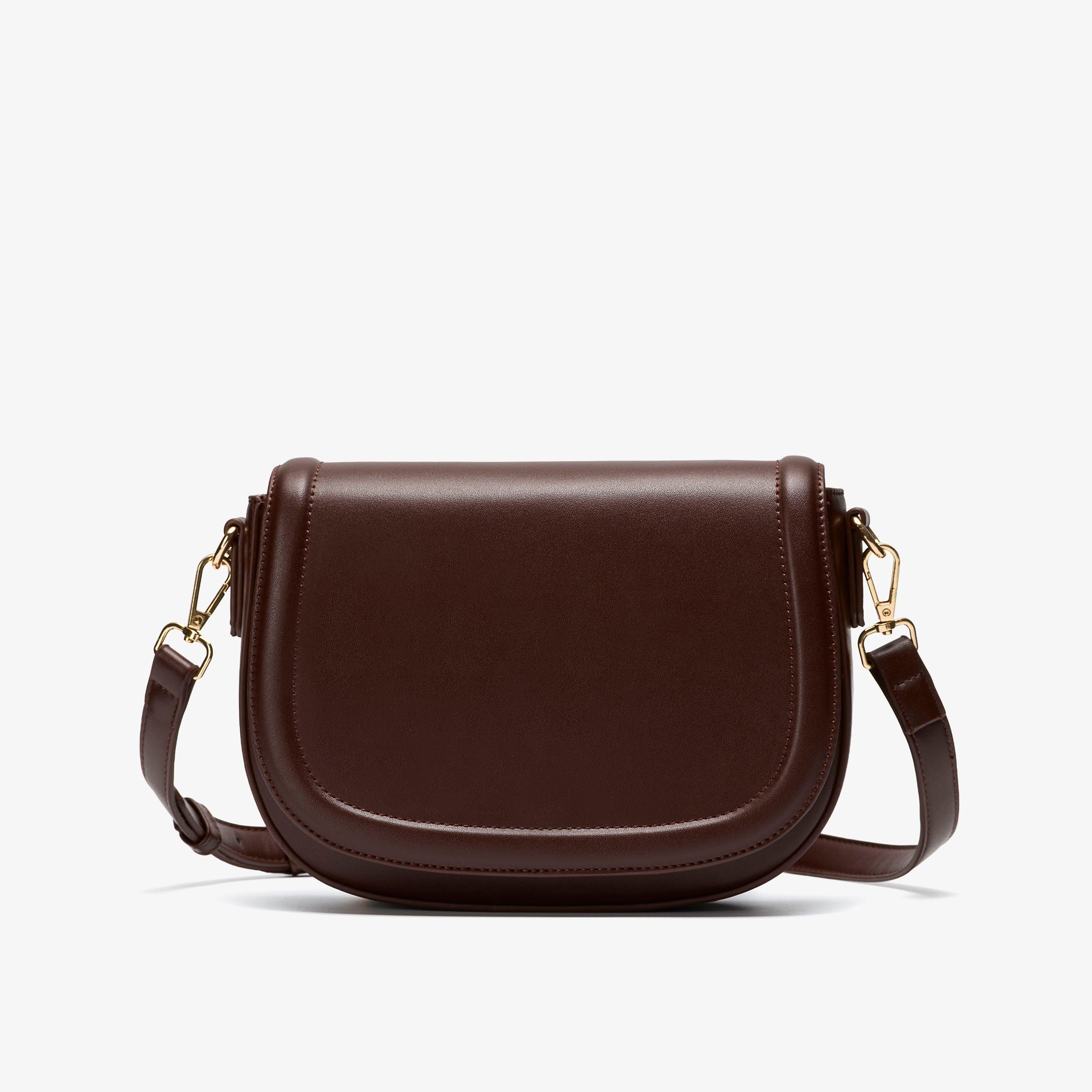 Livia Saddle Burgundy Cross Body Bag, view 1 of 6