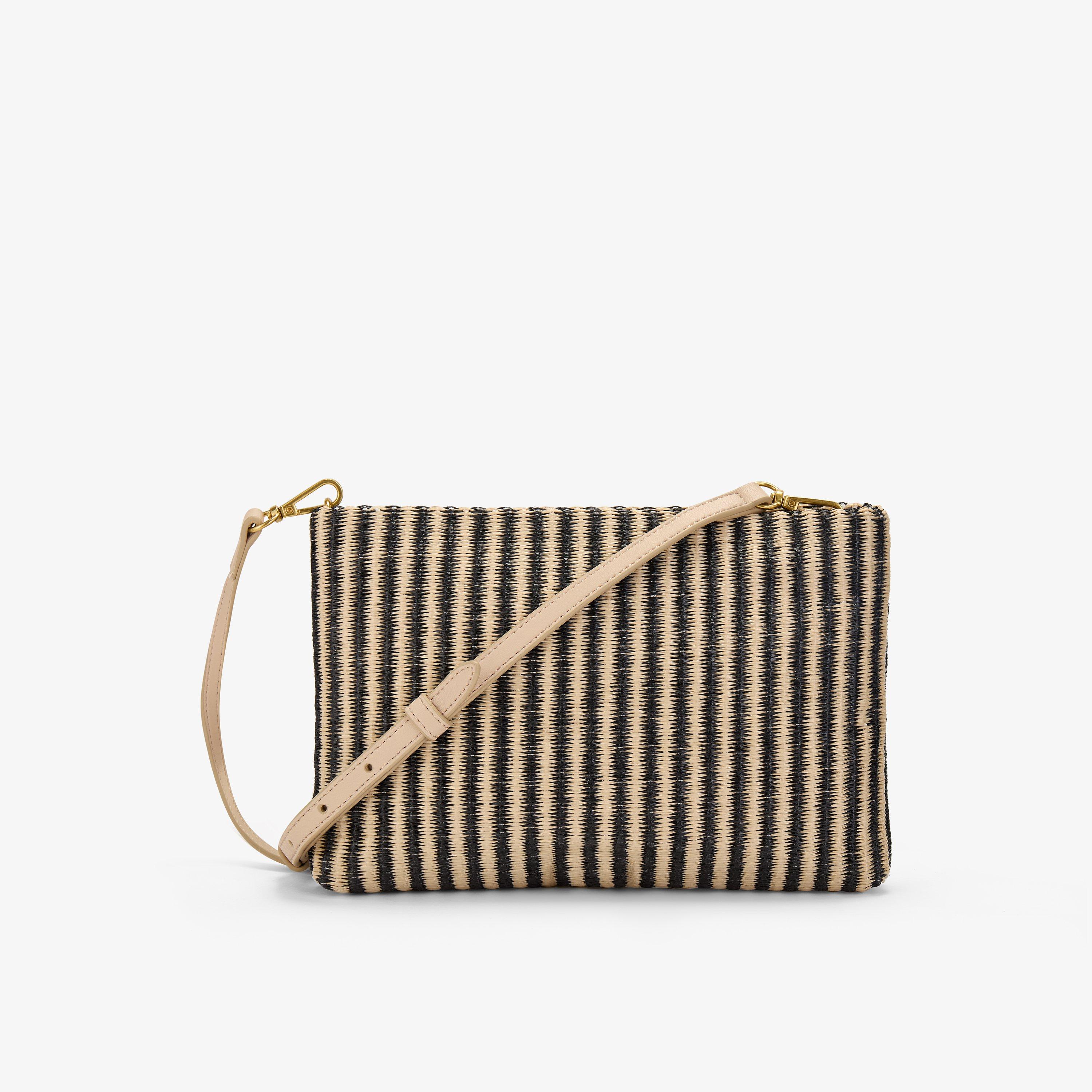 Woven Crossbody Bag — Brown (alternate view)