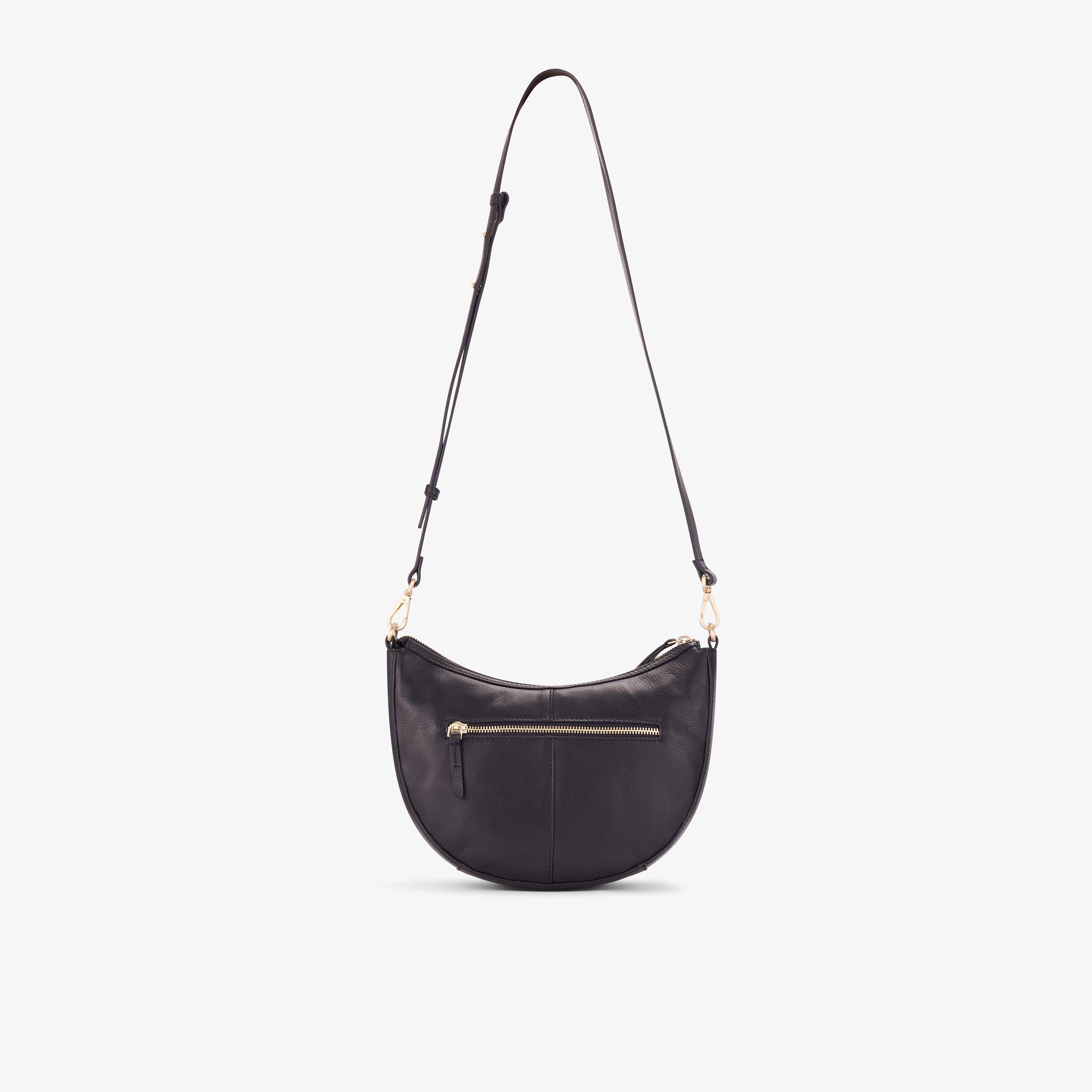 Bea Woven Cross Black Leather Cross Body Bag, view 2 of 6
