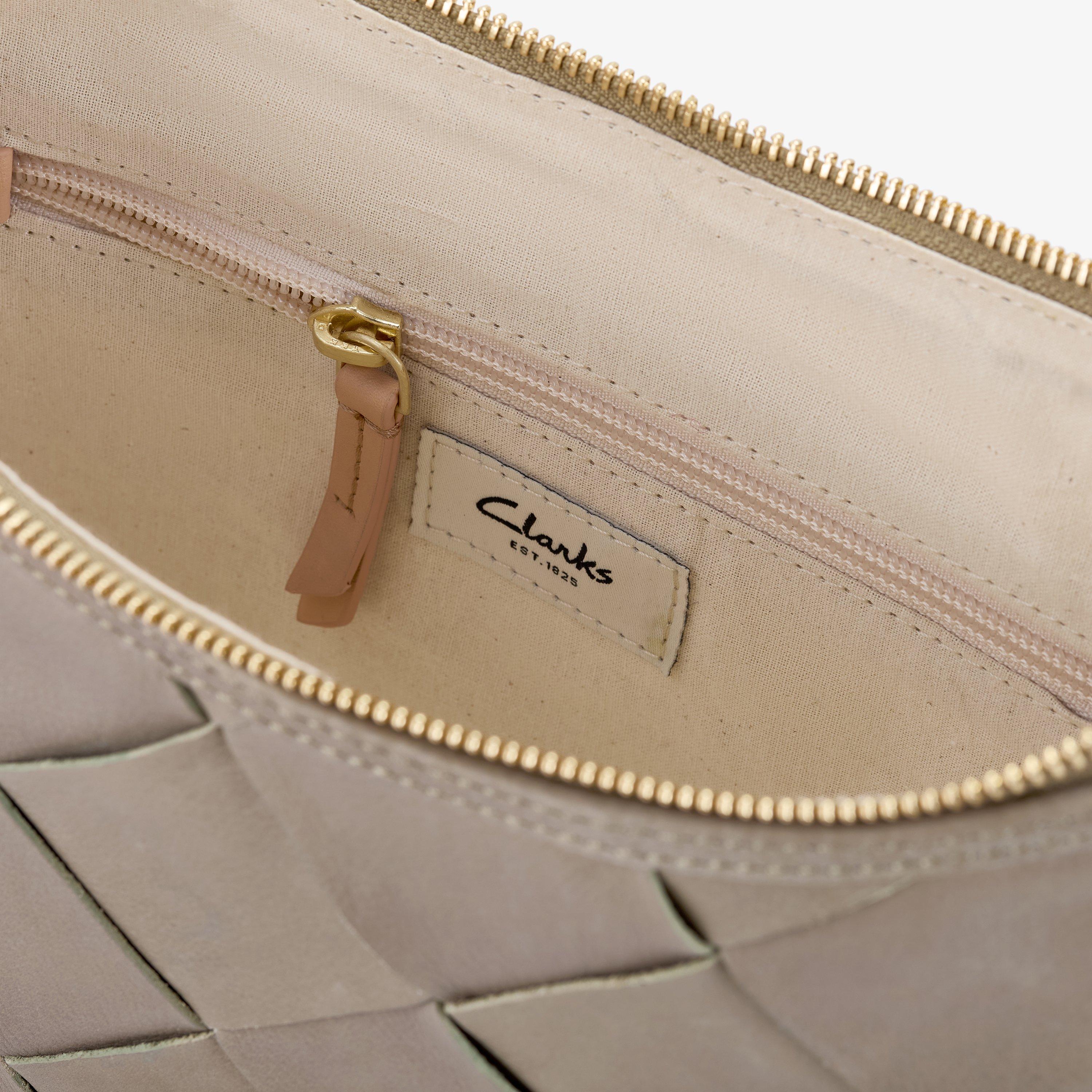 Bea WovenCross Taupe Suede Cross Body Bag, view 5 of 6